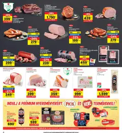 Interspar akciós ujság - amely érvényes a következő dátumtól: 03.07.2025 | Oldal: 4 | Termékek: Virsli, Pick, Frankfurti virsli, Mortadella