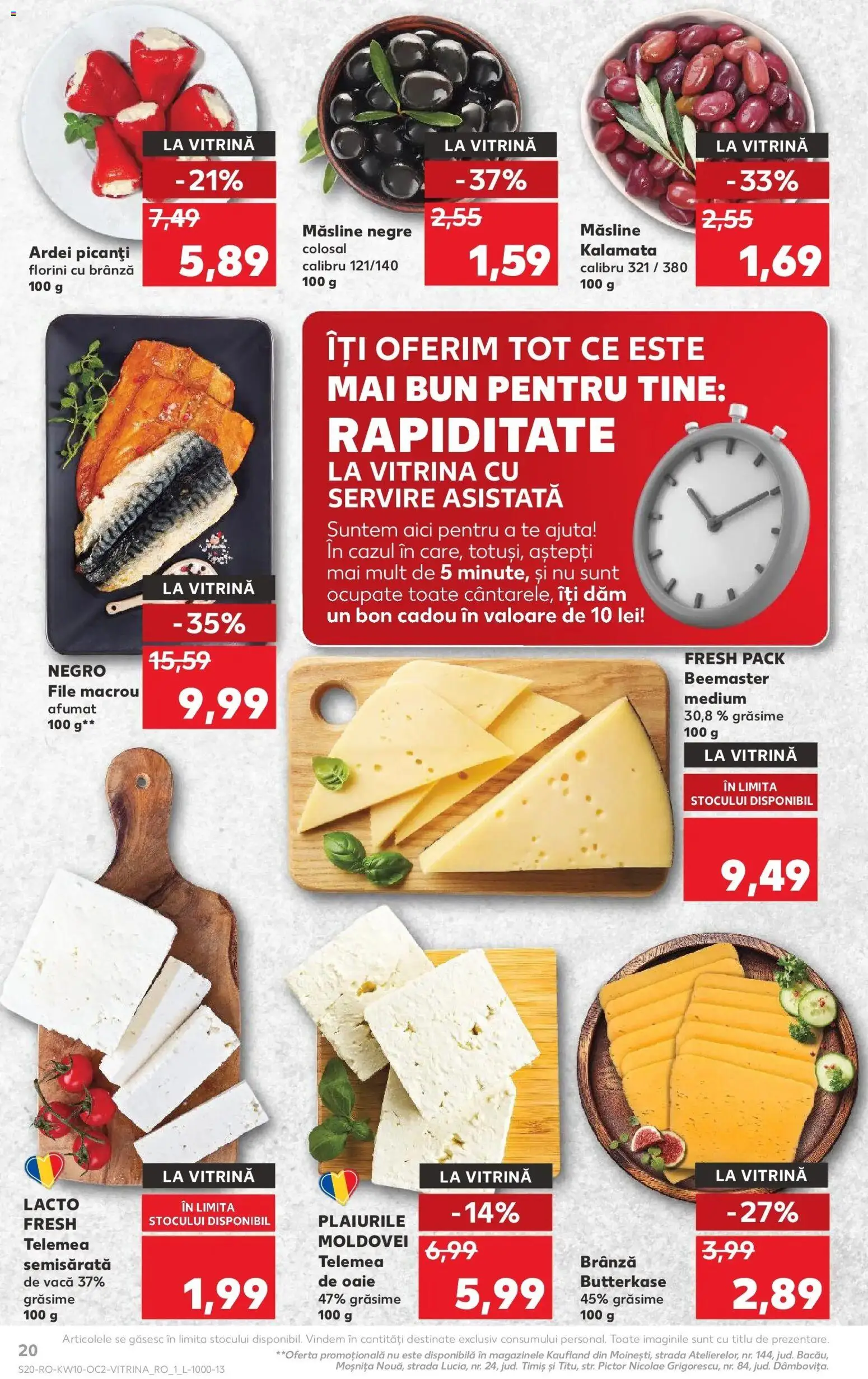 Noul catalog Kaufland – valabil de la 04.03.2026 | Pagină: 20 | Produse: Hijyenik ped, Vitrină, Ardei, Brânză