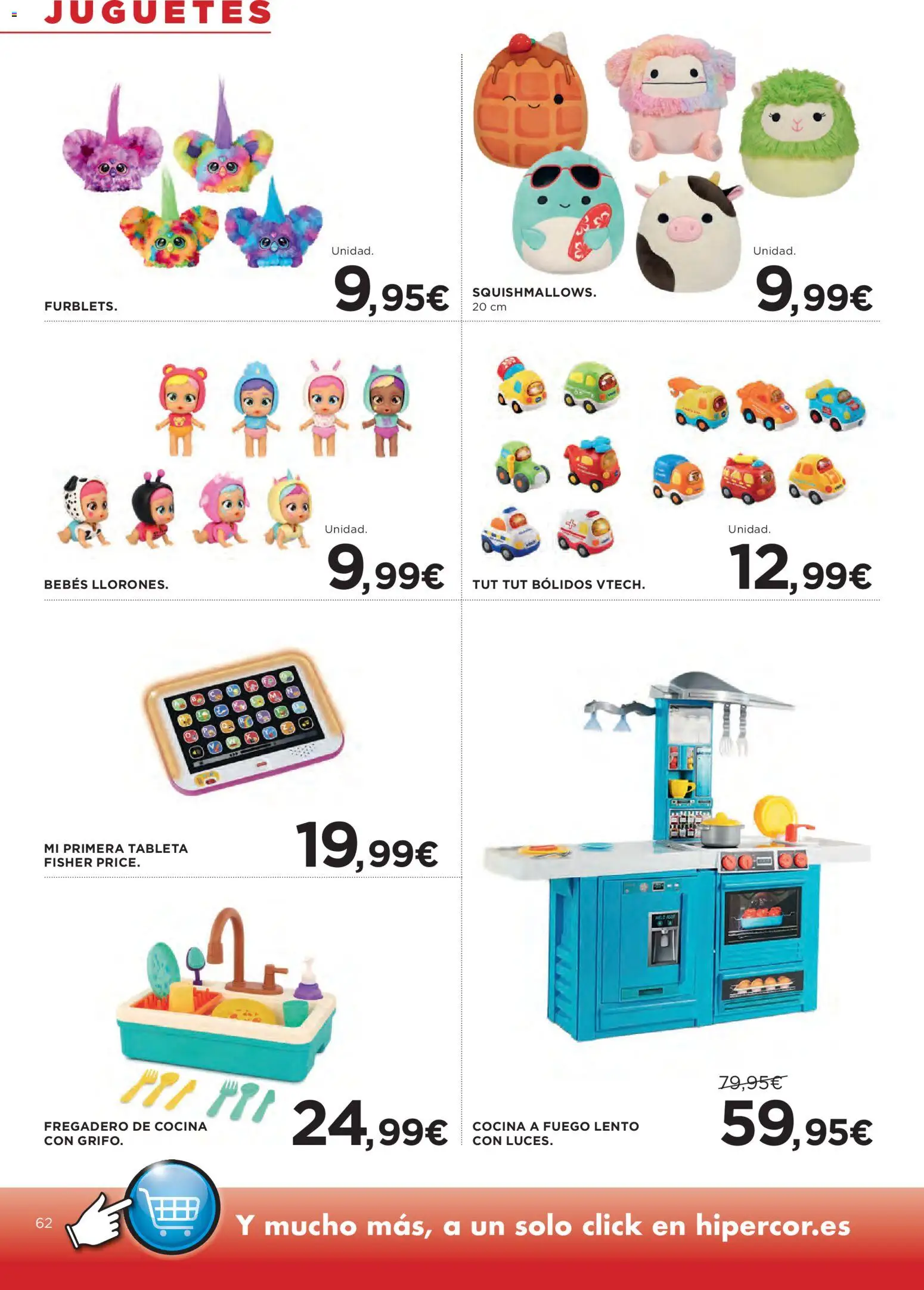 Hipercor catálogo │ válido desde el 07.01.2026 | Página: 62 | Productos: Fregadero, Tableta, Juguetes, Cocina