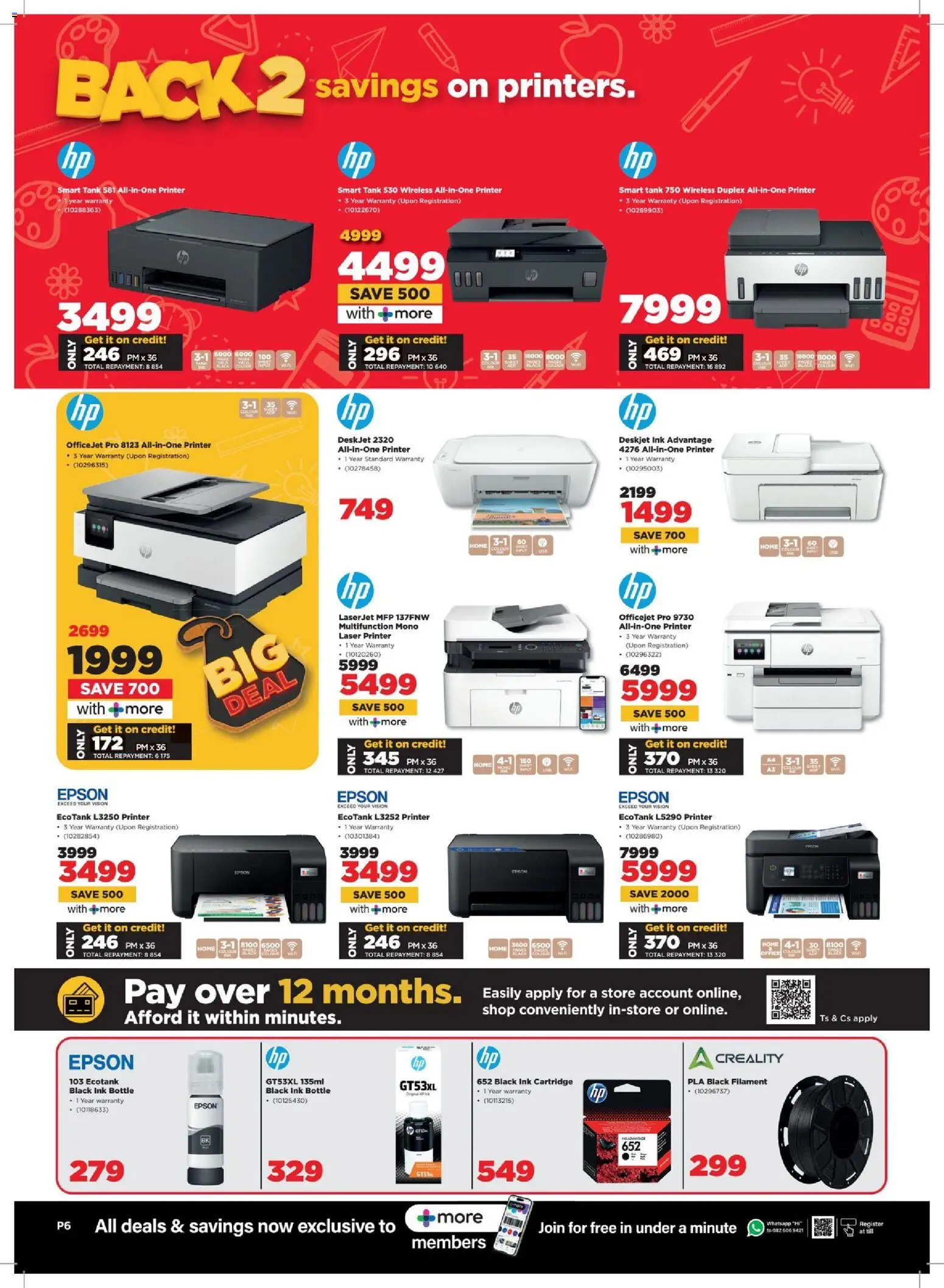 New HiFi Corp catalogue – valid from 29.12.2025 | Page: 6 | Products: Printer, Tank