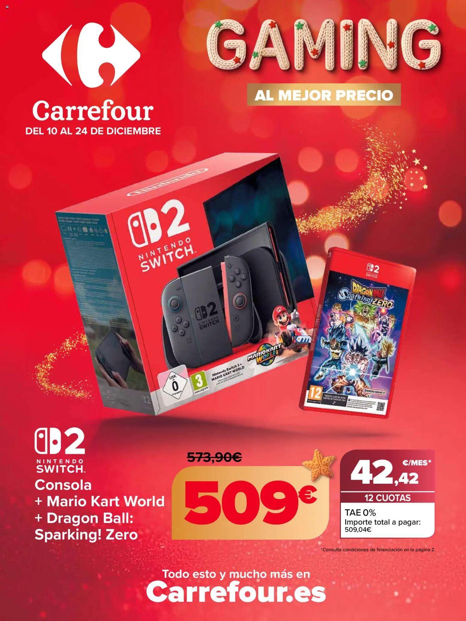 Carrefour folleto │ válido desde el 10.12.2025 | Página: 1 | Productos: Consola, Nintendo