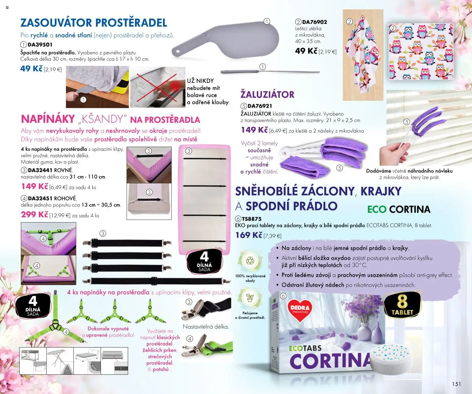 Nové Dedra akcie – leták je platný od 01.02.2026 | Strana: 51 | Produkty: Lamely, Tablet, Záclony