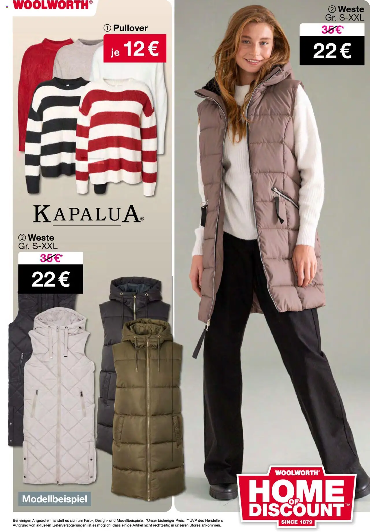 Woolworth  Flugblatt gültig ab 02.10.2025 | Seite: 23 | Produkte: Pullover, Weste