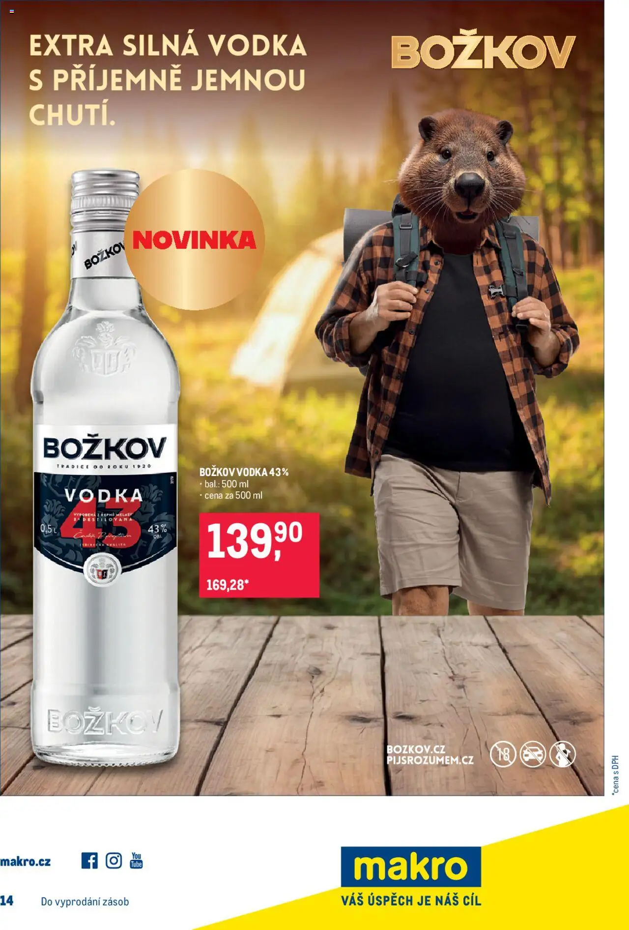 Makro leták - Pro milovníky jídla od 18.06.2025 | Strana: 30 | Produkty: Vodka Božkov, Vodka, Božkov