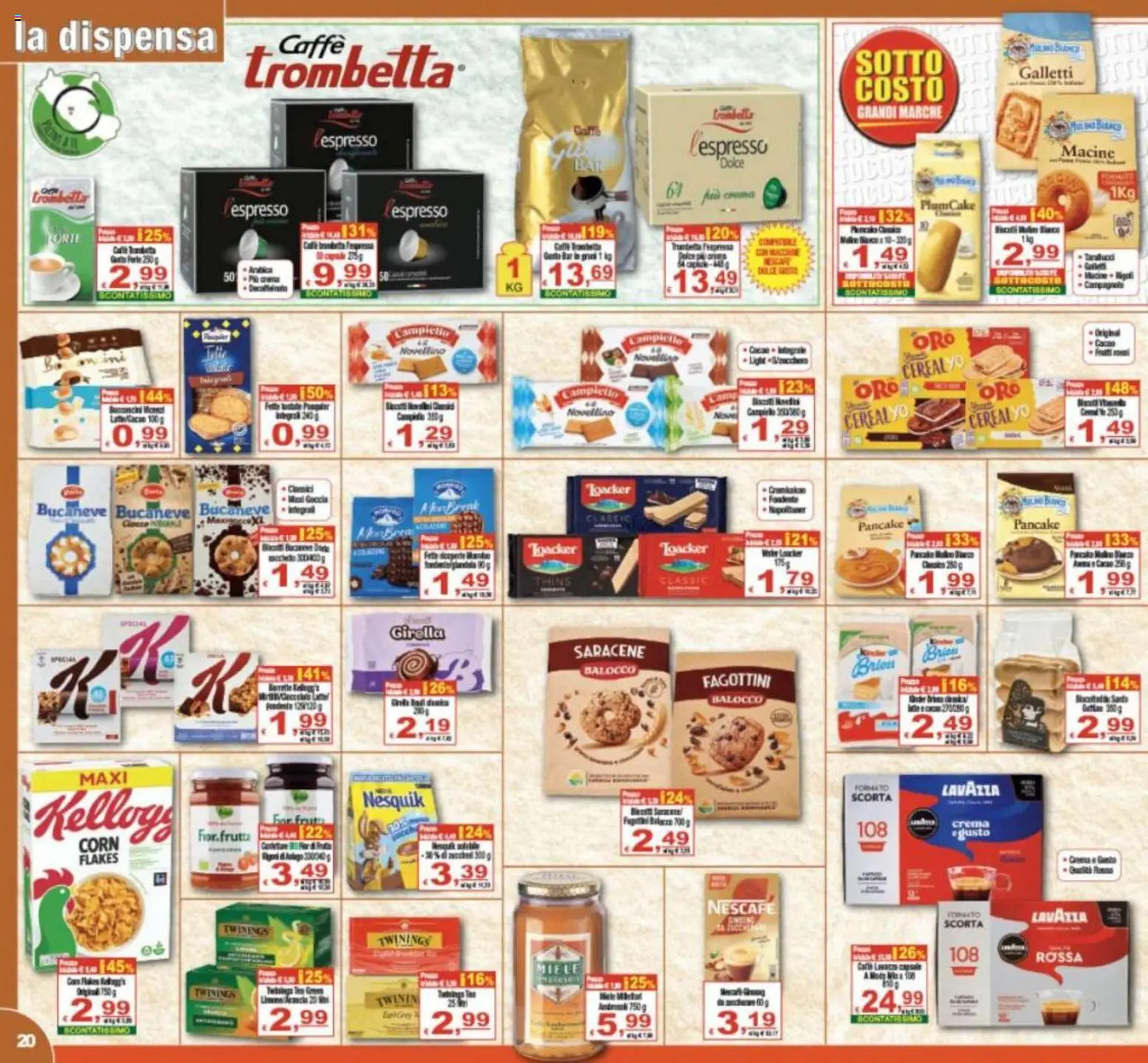 Volantino CTS del 17.03.2026 | Pagina: 20 | Prodotti: Crema, Plumcake, Lavazza, Miele