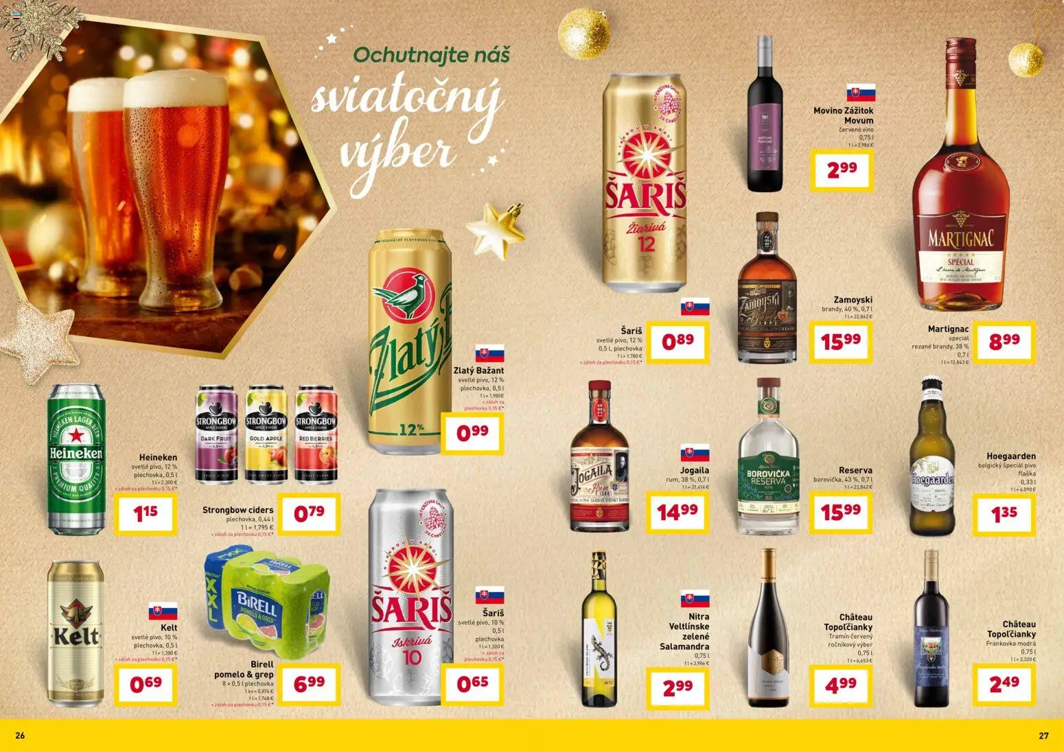Nové Billa akcie – leták je platný od 12.11.2025 | Strana: 14 | Produkty: Pivo, Víno, Kelt, Červené víno