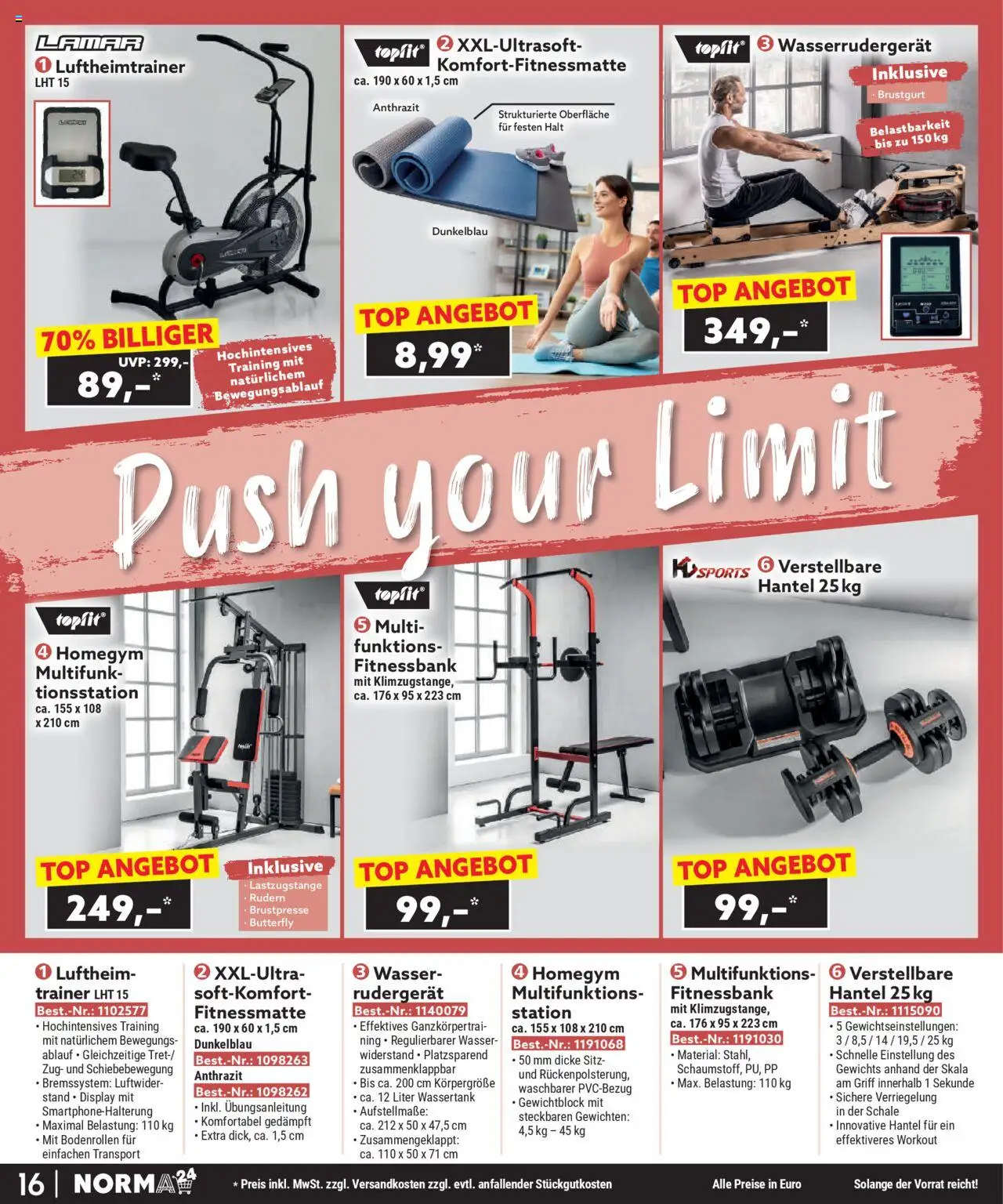 Norma - Bestellmagazin gültig ab 01.08.2025 | Seite: 16 | Produkte: Wasser