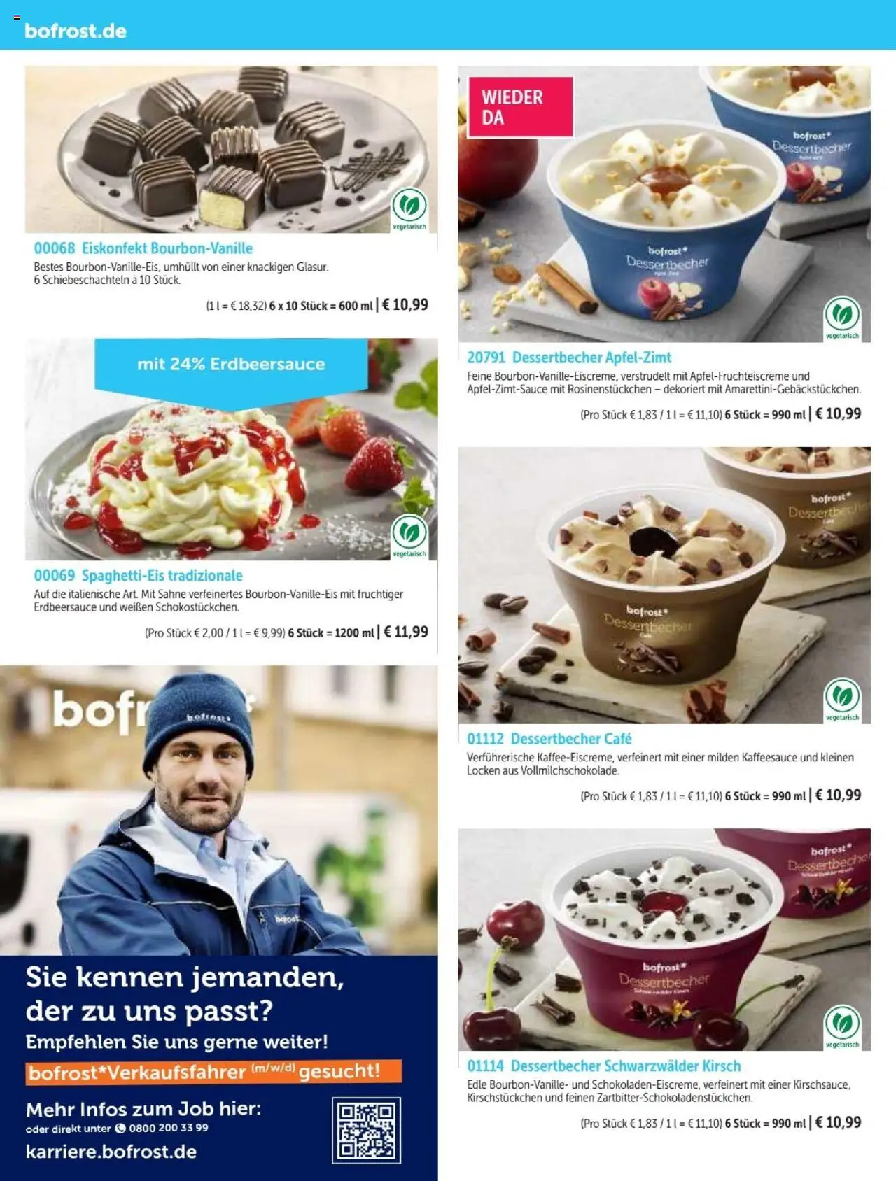 Bofrost Katalog – gültig ab 07.09.2025 | Seite: 16 | Produkte: Sahne