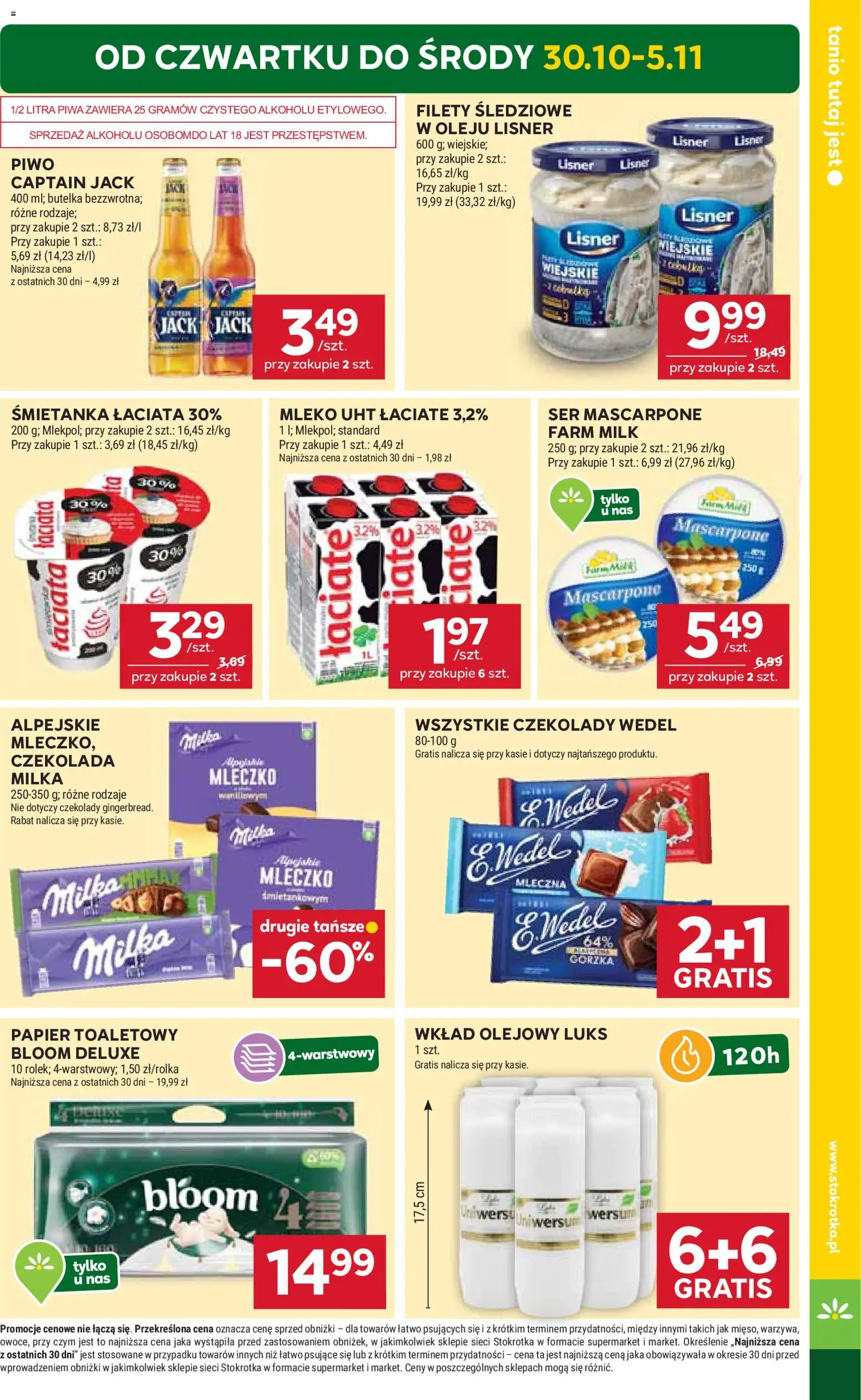 Stokrotka Gazetka - Market od 30.10.2025 | Strona: 3 | Produkty: Stokrotka, Milka, Mascarpone, Ser