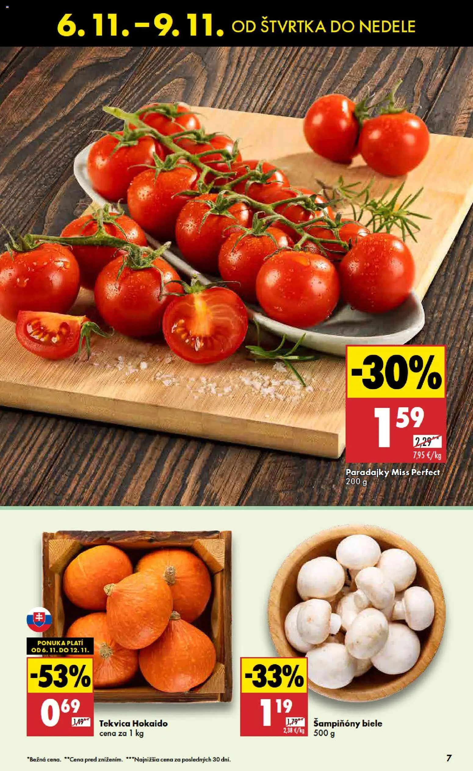 Nové Biedronka akcie – leták je platný od 06.11.2025 | Strana: 7 | Produkty: Paradajky