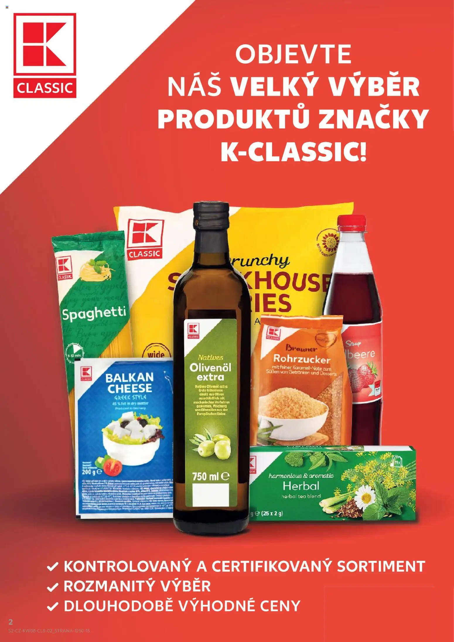Kaufland leták - Praha 8 od 18.02.2026 | Strana: 2 | Produkty: Sirup