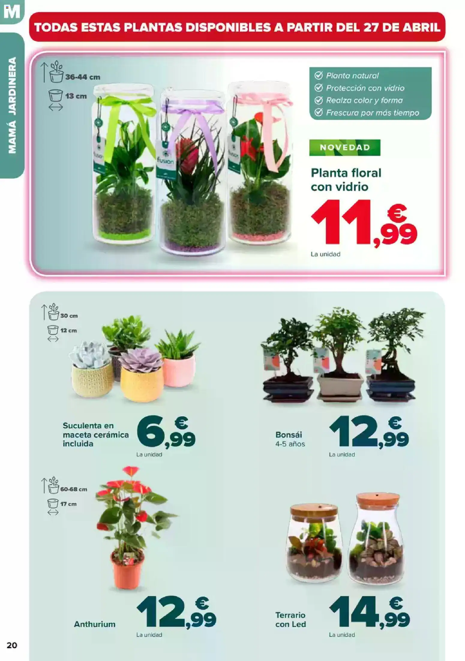 Carrefour Dia de la Madre │ válido desde el 23.04.2026 | Página: 20 | Productos: Jardinera, Maceta