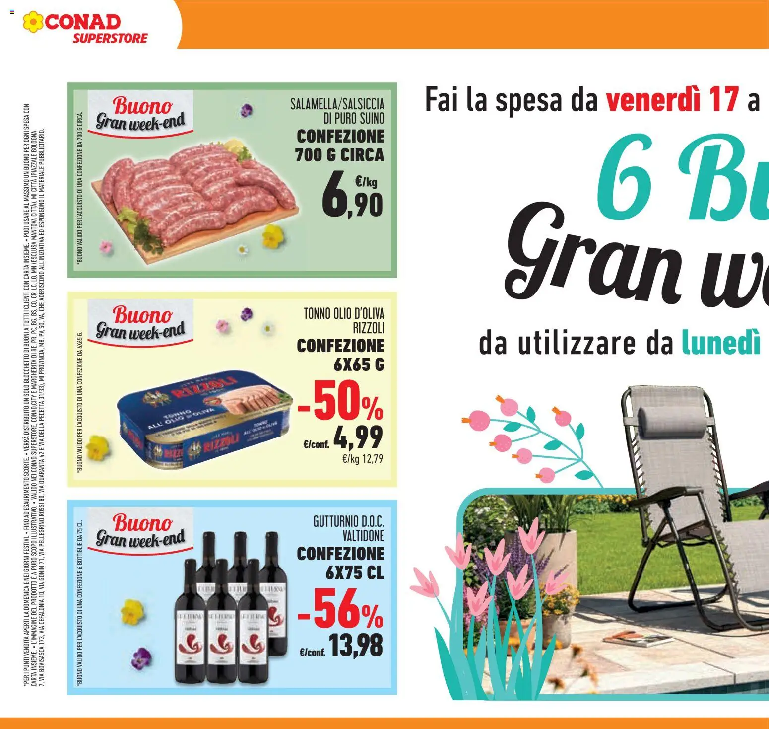 Volantino Conad del 08.04.2026 | Pagina: 46 | Prodotti: Suino, Olio, Tonno