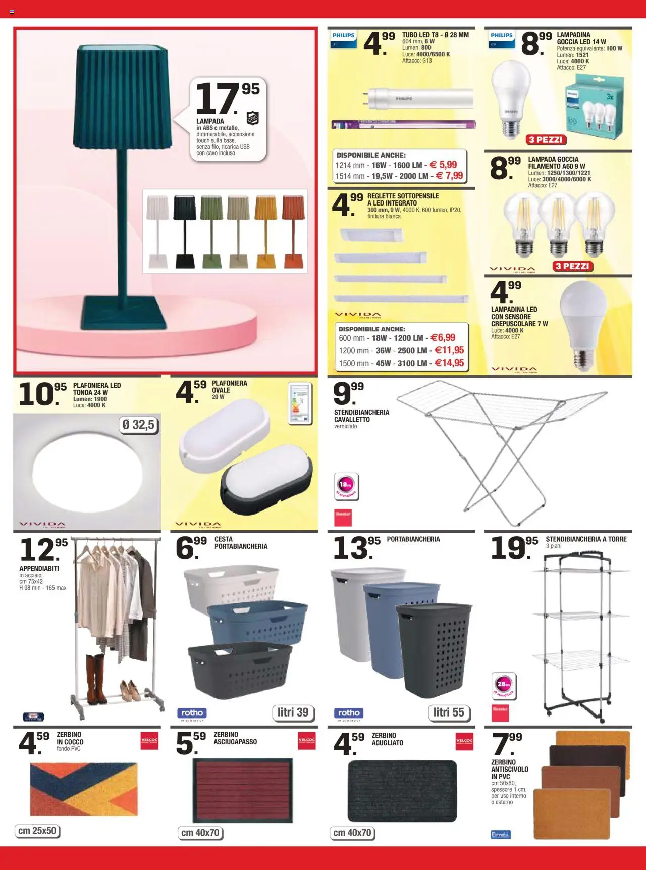 Volantino Brico OK del 09.10.2025 | Pagina: 4 | Prodotti: Tubo, Cocco, USB, Zerbino