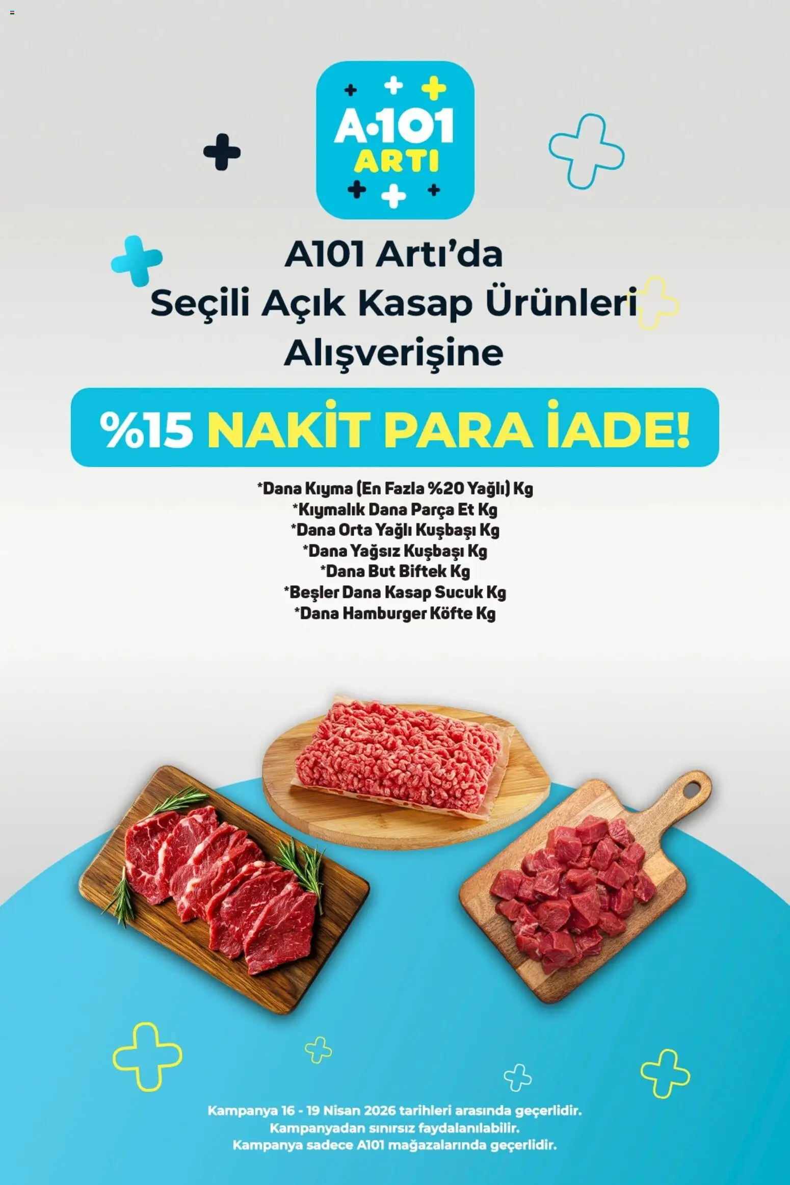 A101 - Arti - 18.04.2026 tarihinden itibaren geçerlidir | Sayfa: 3 | Ürünler: Kıyma, Sucuk