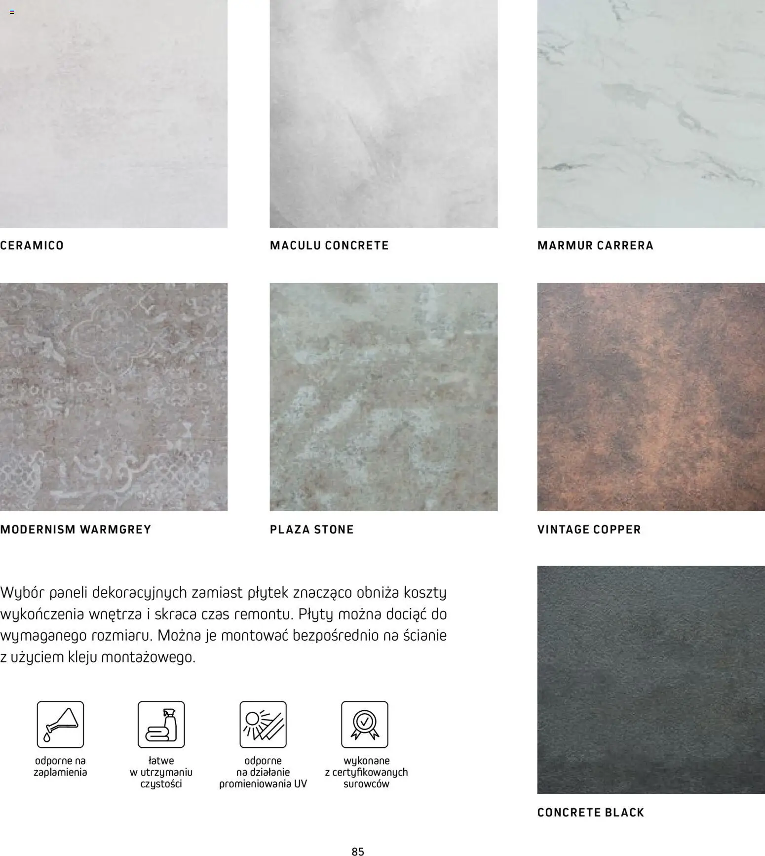 Komfort Gazetka - Katalog kuchnie od 15.12.2025 | Strona: 85 | Produkty: Plyty