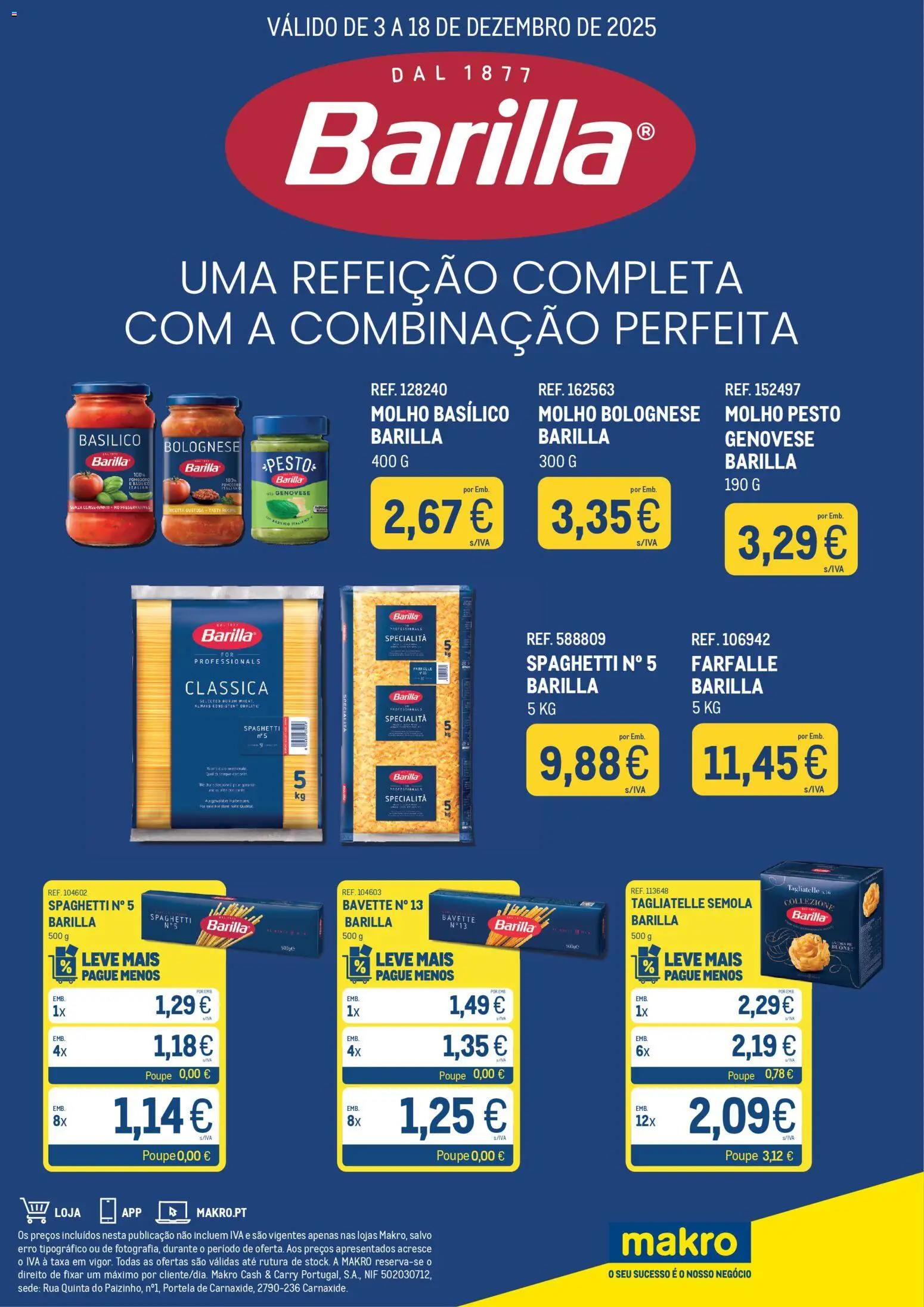 Makro Monofolha Barilla │ válido de 03.12.2025 | Página: 1