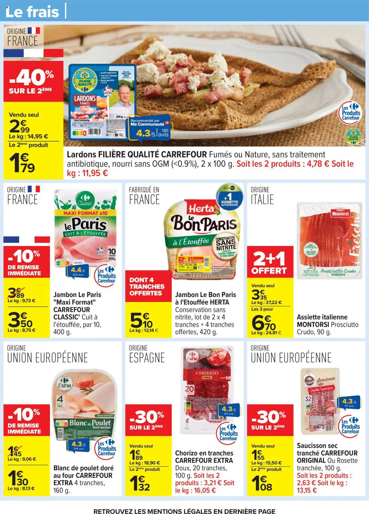 {H1} | Page: 17 | Produits: Chorizo, Saucisson, Saucisson sec, Four