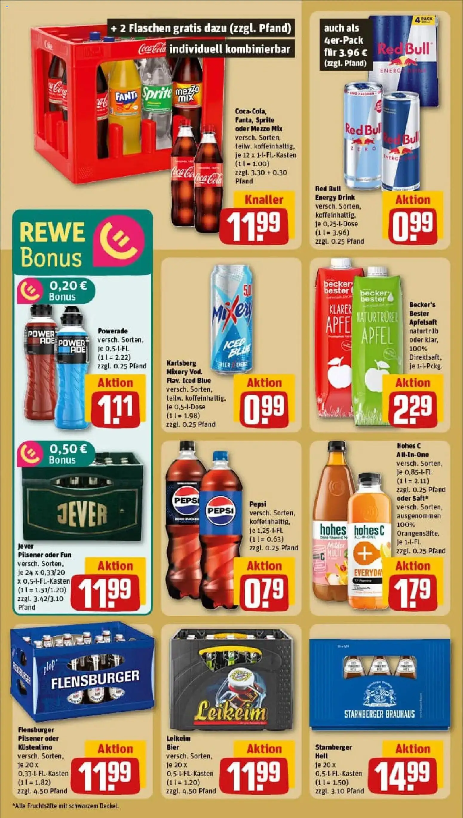 Rewe prospekt Göttingen	 – gültig ab 17.11.2025 | Seite: 16 | Produkte: Apfelsaft, Apple, Flensburger, Hohes c