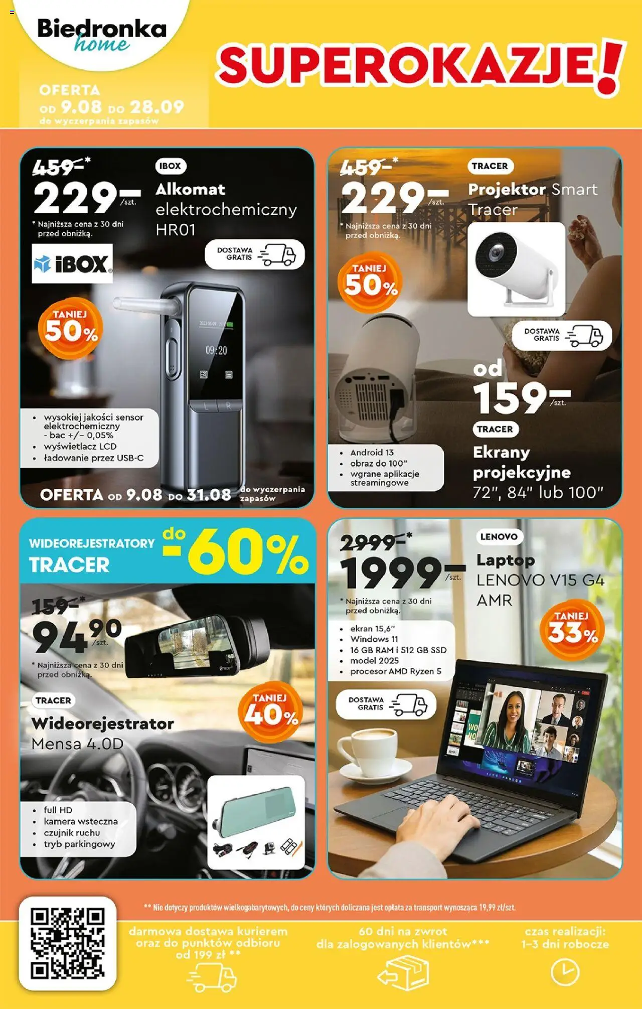 Biedronka gazetka - Home od 09.08.2025 | Strona: 4 | Produkty: Laptop