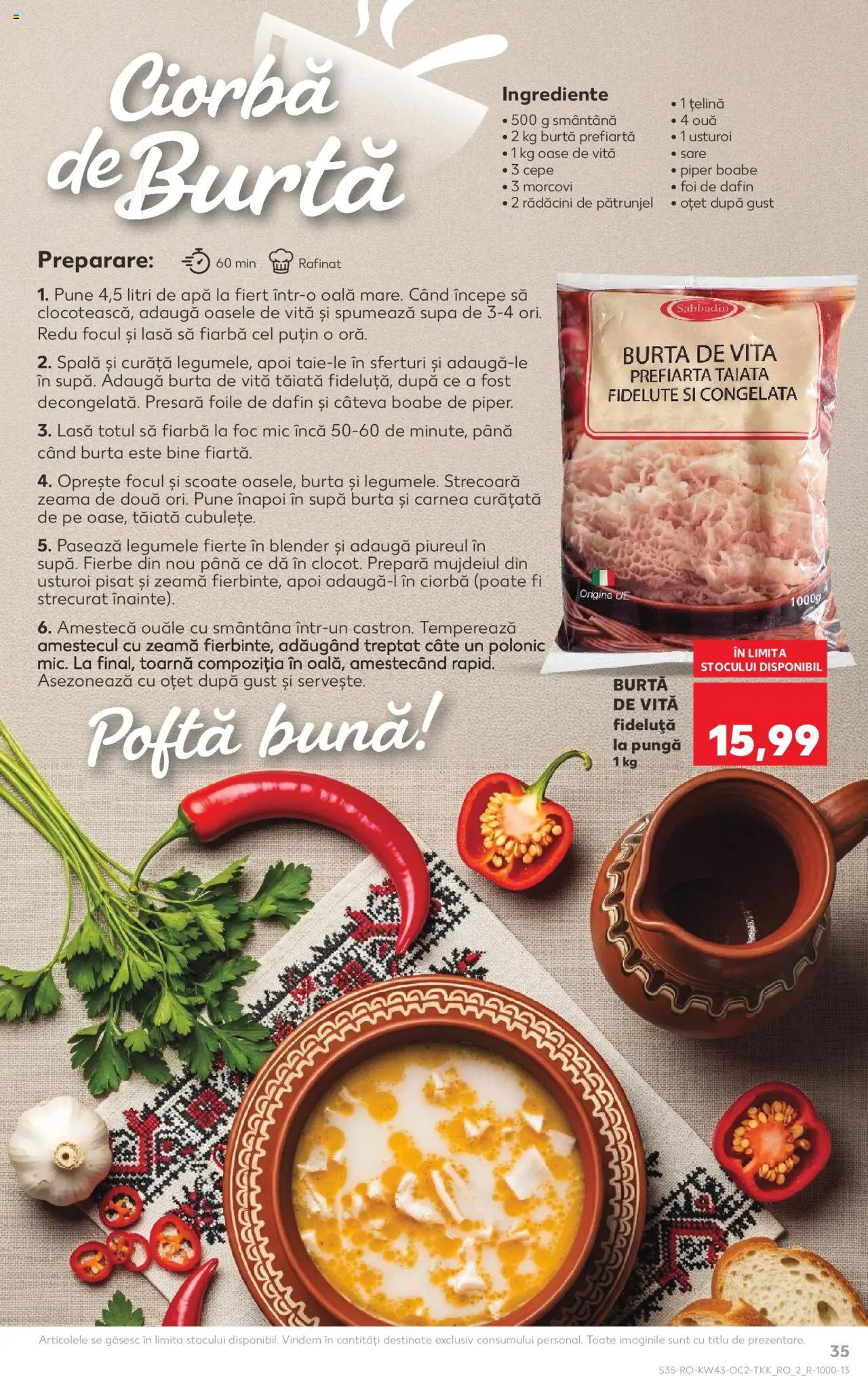 Noul catalog Kaufland – valabil de la 22.10.2025 | Pagină: 35 | Produse: Pungă, Oală, Sare, Usturoi