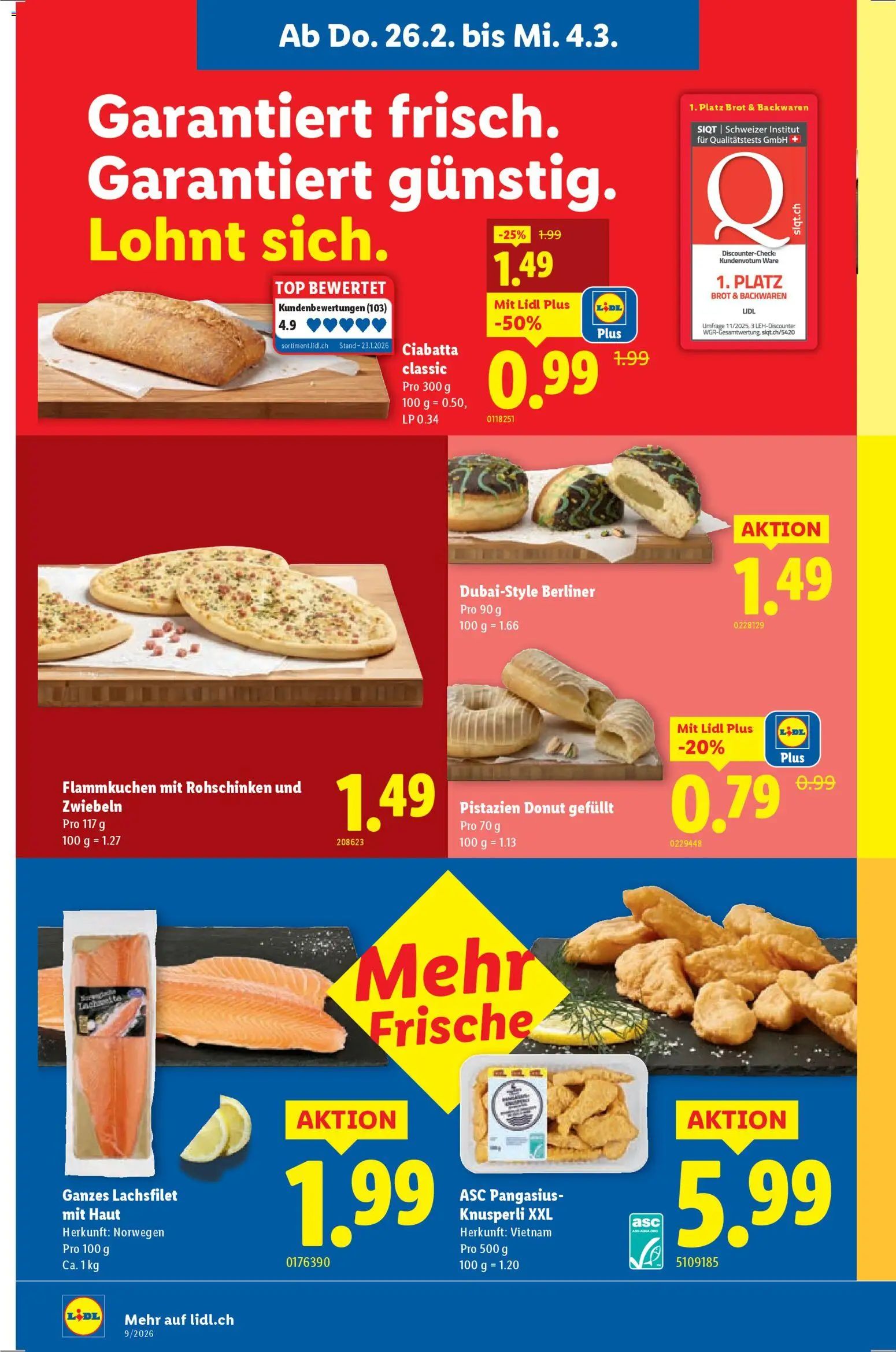 Lidl Aktionen – gültig ab 26.02.2026 | Seite: 8 | Produkte: Brot, Zwiebeln, Top