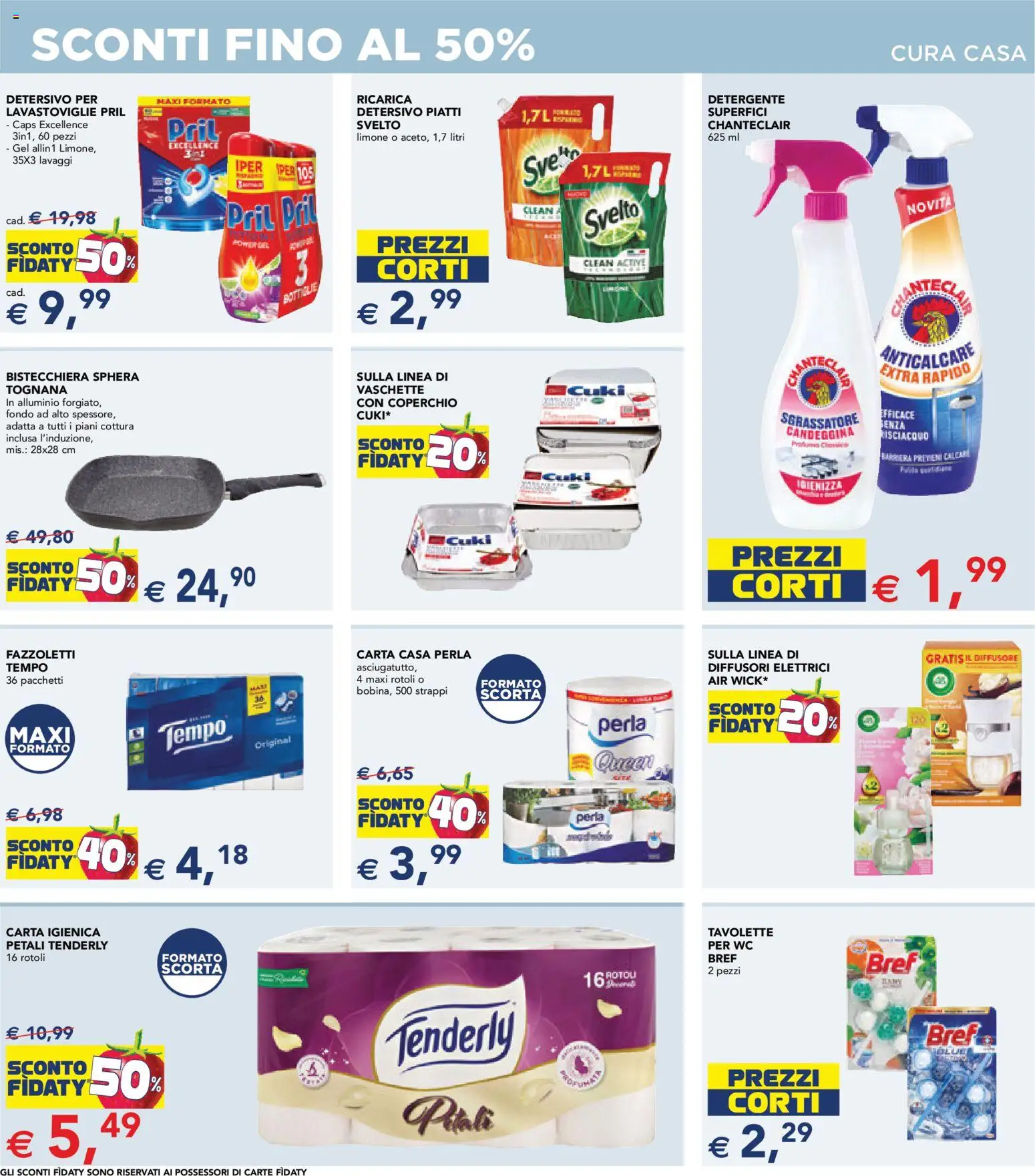 Volantino Esselunga S del 26.02.2026 | Pagina: 13 | Prodotti: Carta igienica, Fazzoletti, Sgrassatore, Vaschette