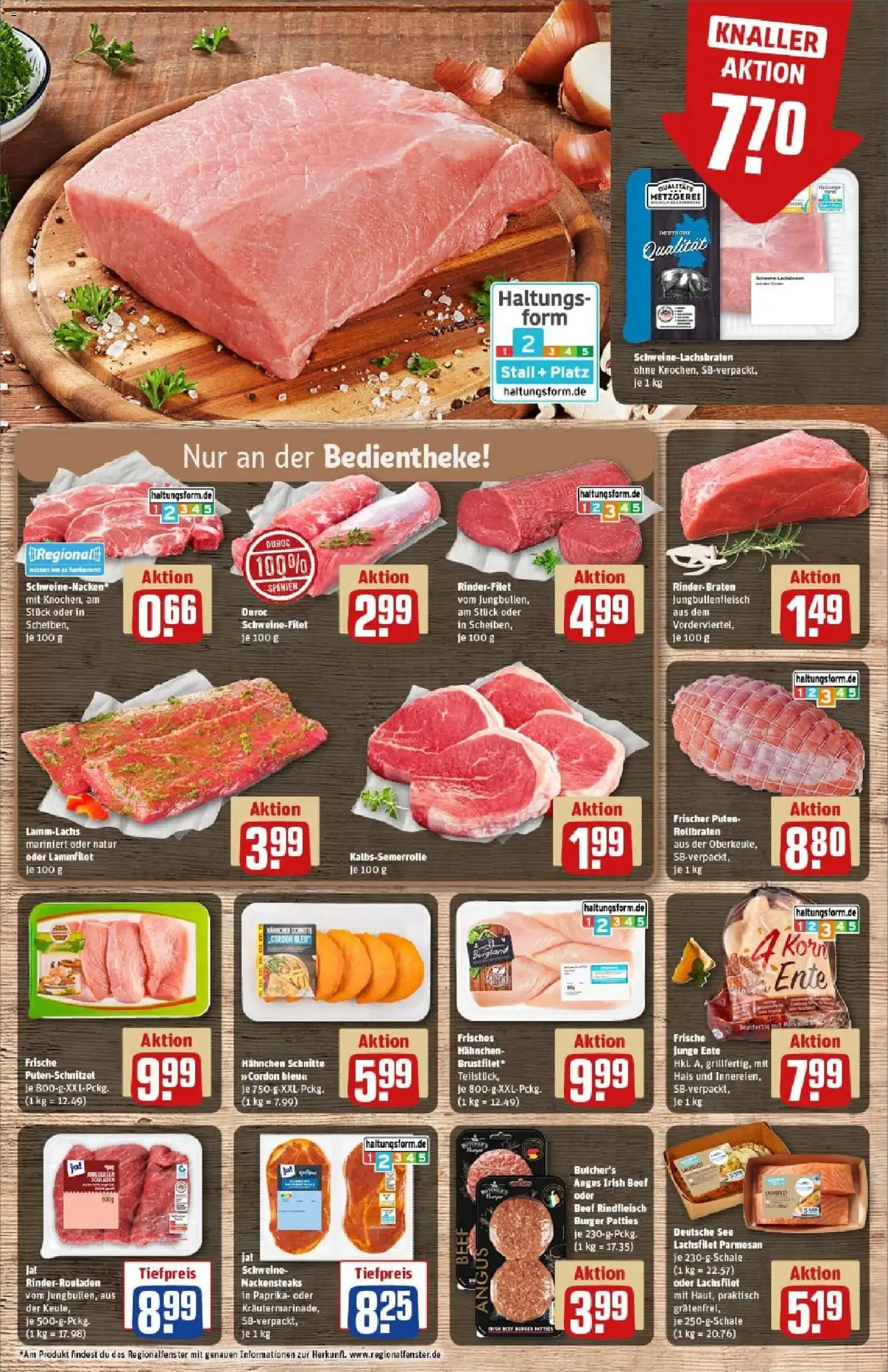 Rewe prospekt Osterholz-Scharmbeck	 – gültig ab 22.12.2025 | Seite: 8 | Produkte: Nackensteaks, Rinderfilet, Burger, Ente