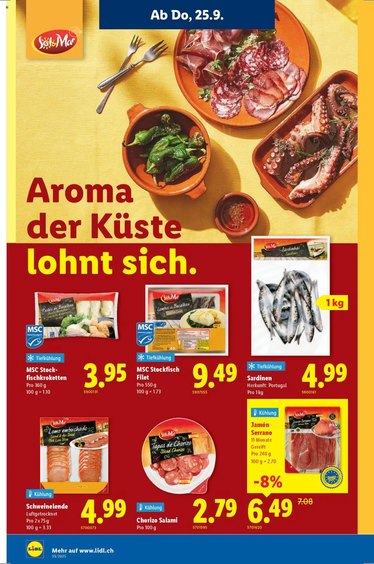 Lidl Aktionen – gültig ab 25.09.2025 | Seite: 12 | Produkte: Salami