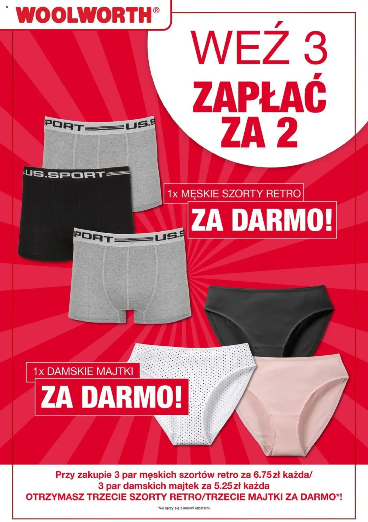 Woolworth Gazetka od 01.08.2025 | Strona: 26 | Produkty: Szorty, Majtki