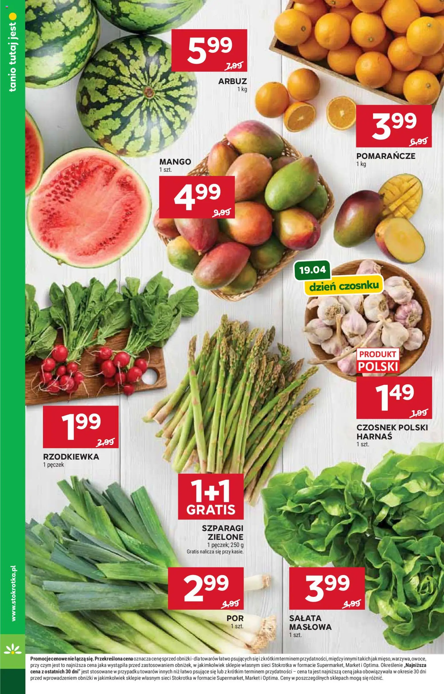 Stokrotka gazetka - Market od 16.04.2026 | Strona: 12 | Produkty: Mango, Arbuz, Stokrotka, Harnaś