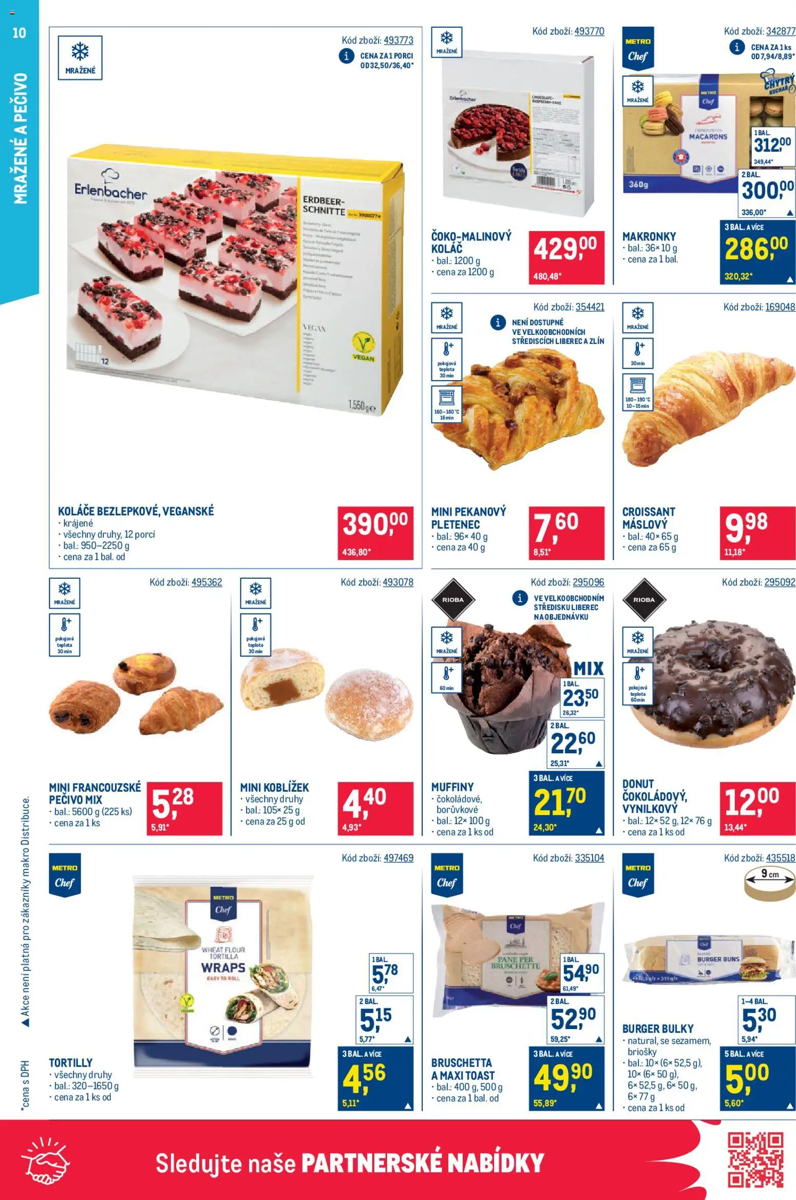 Makro leták - Gastronomie od 28.01.2026 | Strana: 10 | Produkty: Burger buns, Tortilla, Croissant, Tortilly