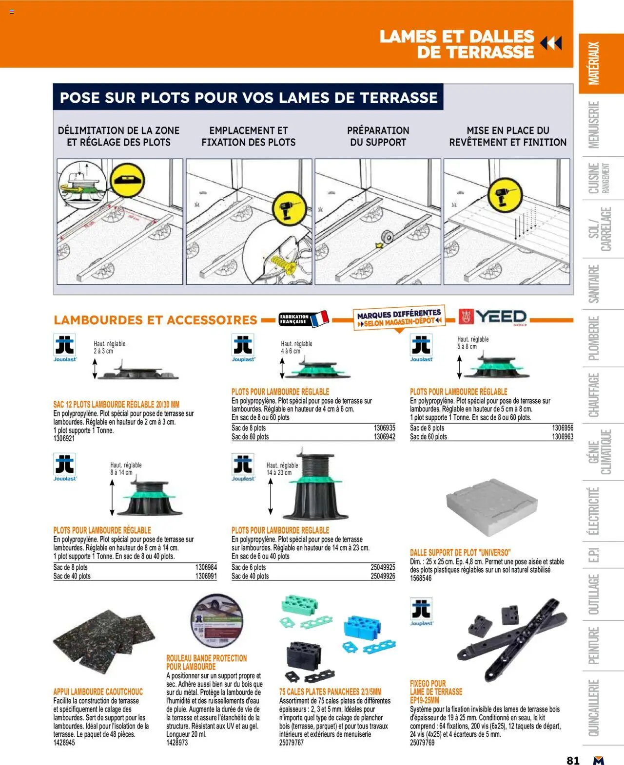  | Page: 81 | Produits: Sac, Rouleau, Parquet, Plots