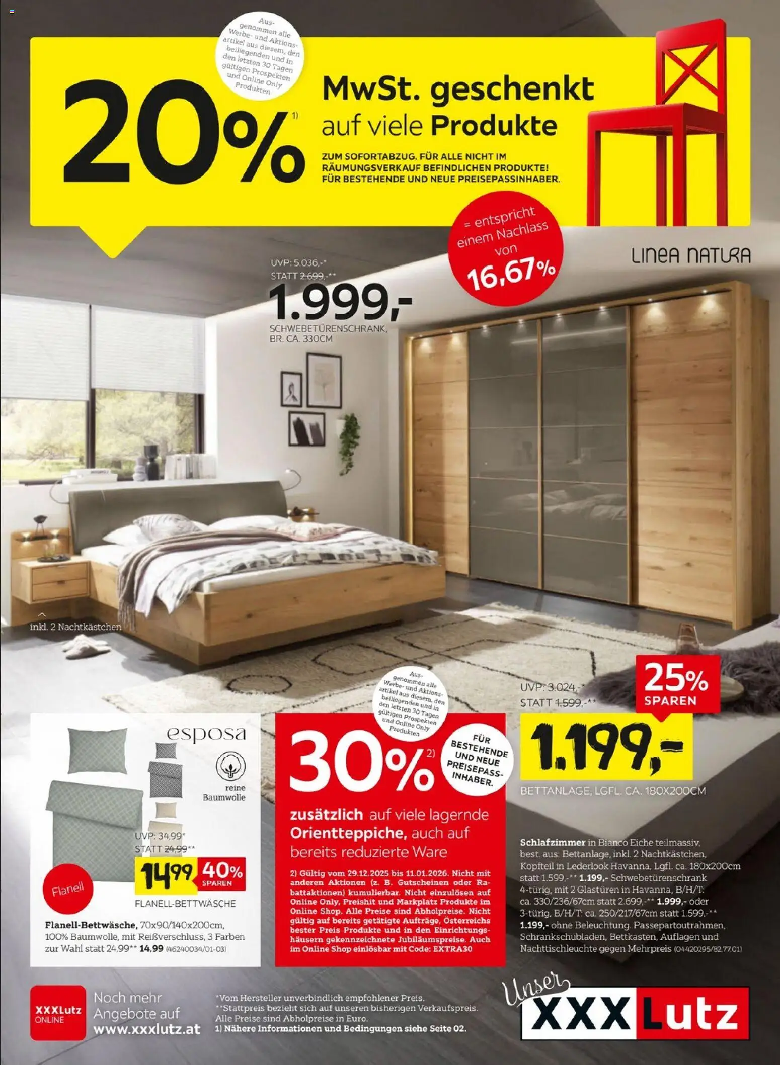 XXXLutz Schlafzimmer  gültig ab 29.12.2025 | Seite: 1