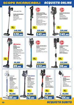 Anteprima del volantino Orizzonte Elettrodomestici catalogo valido a partire dal 01.11.2025 | Pagina: 72 | Prodotti: Spazzola, Tubo, Scopa, Contenitore