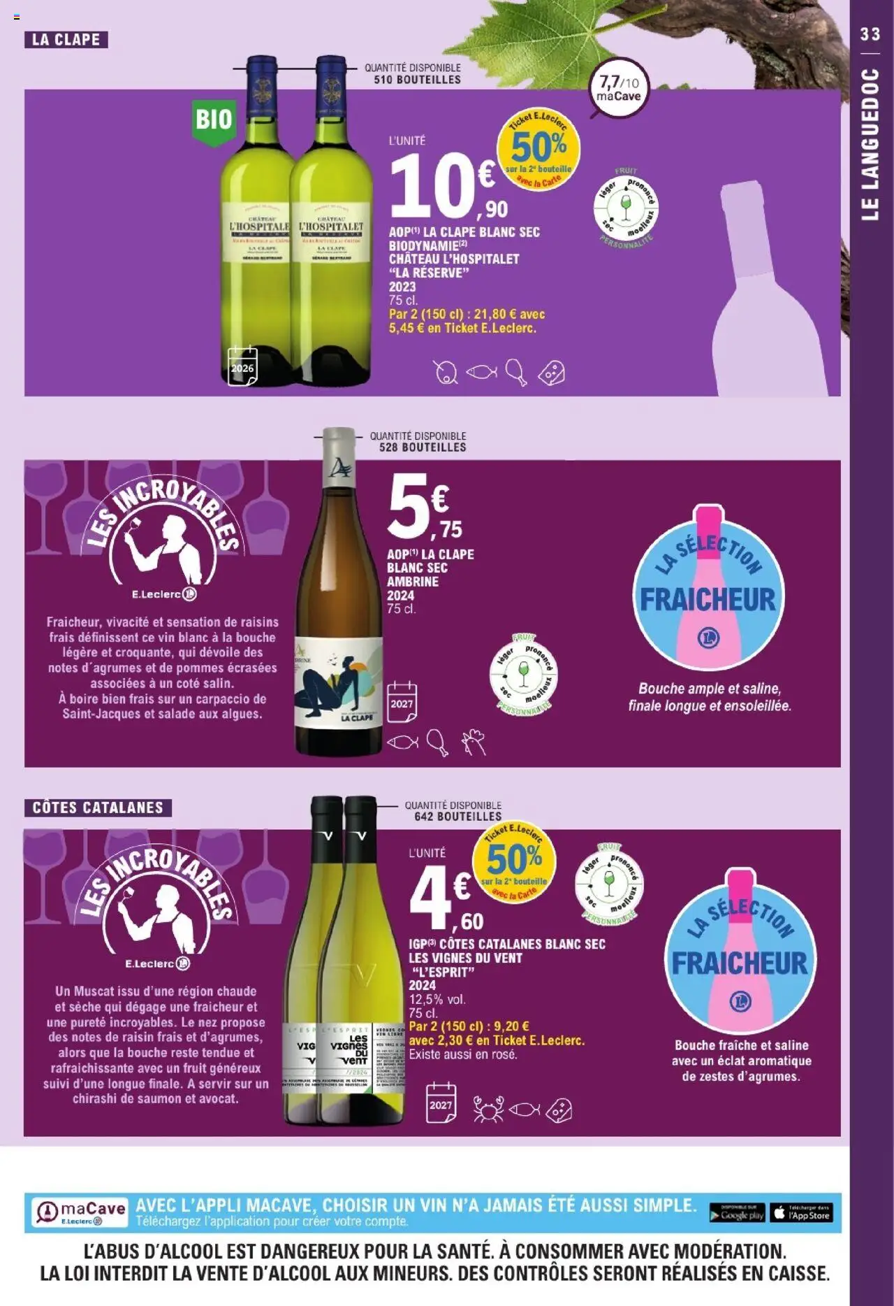  | Page: 33 | Produits: Avocat, Raisin, Store, Vin
