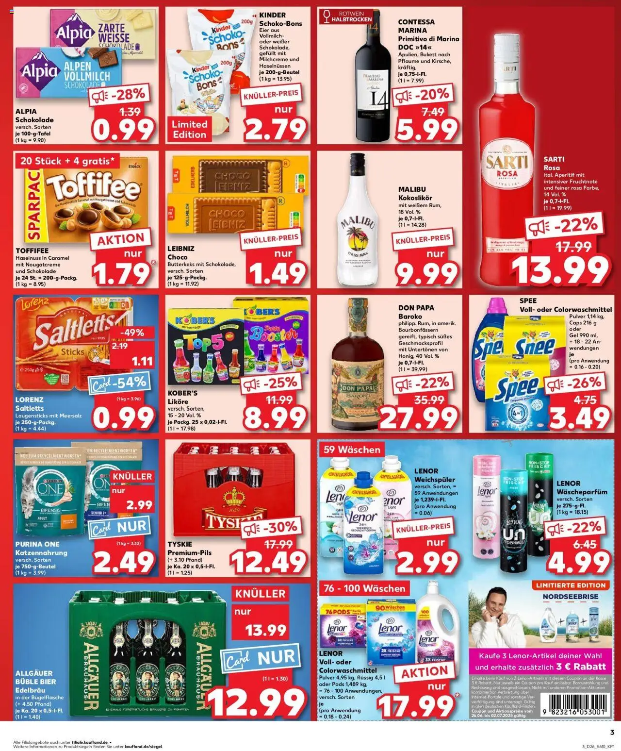 Kaufland prospekt Eisenach	 - gültig ab dem 29.06.2025 | Seite: 14 | Produkte: Lenor, Tyskie, Bier, Spee