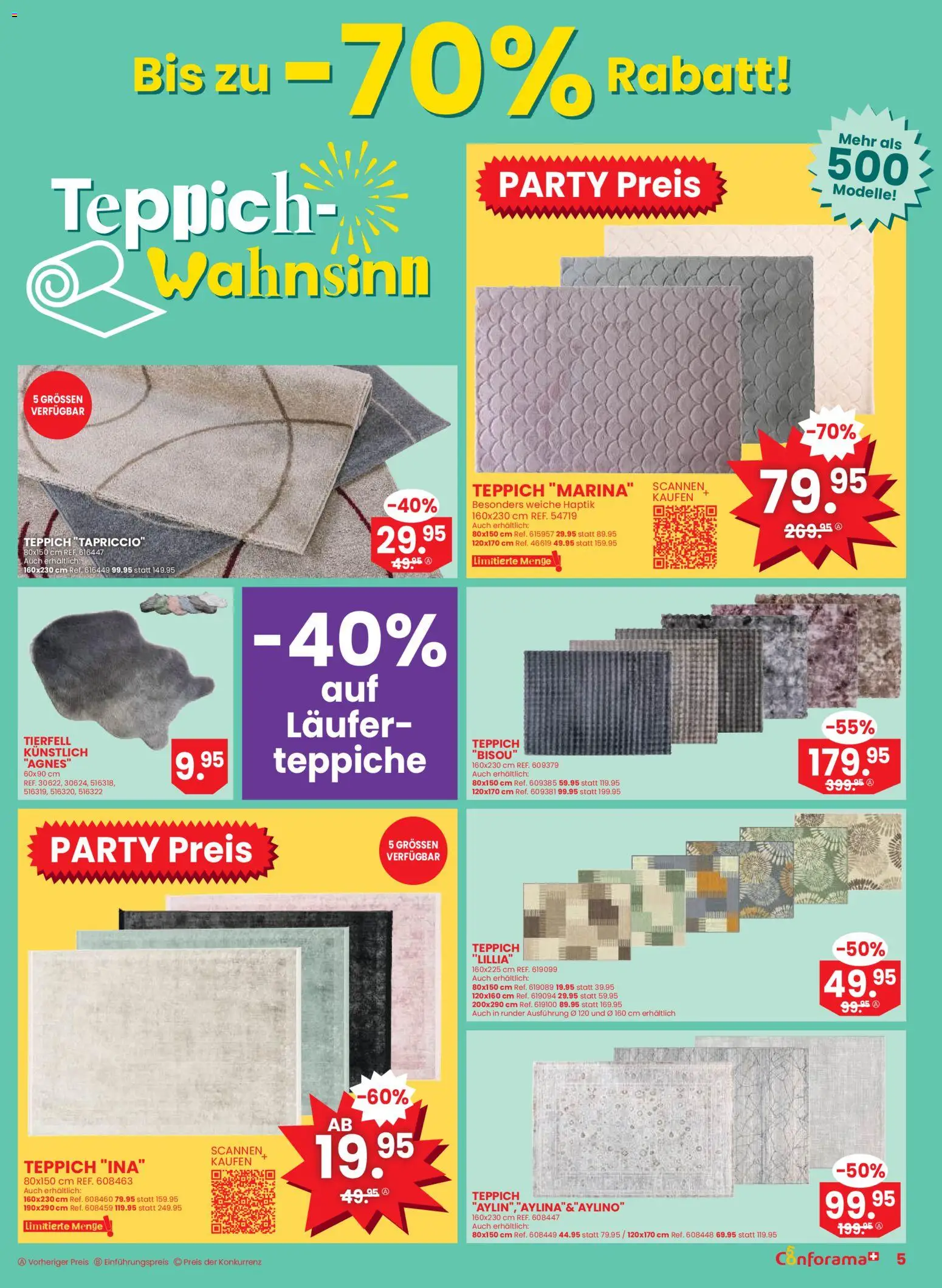 Conforama Aktionen – gültig ab 25.02.2026 | Seite: 5 | Produkte: Teppich