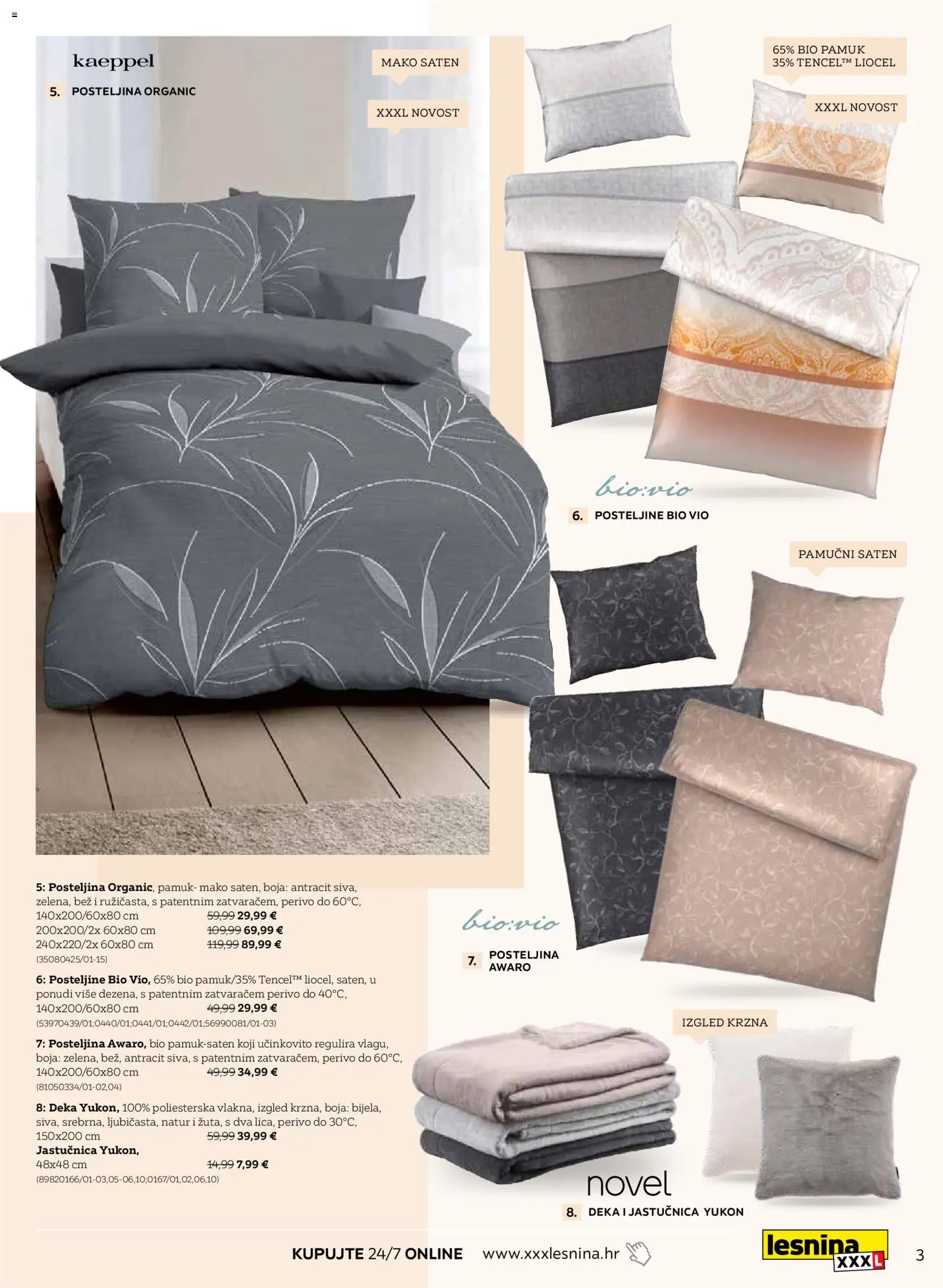 Lesnina katalog | vrijedi od 03.11.2025 | Stranica: 3 | Proizvodi: Jastučnica, Posteljina, Deka