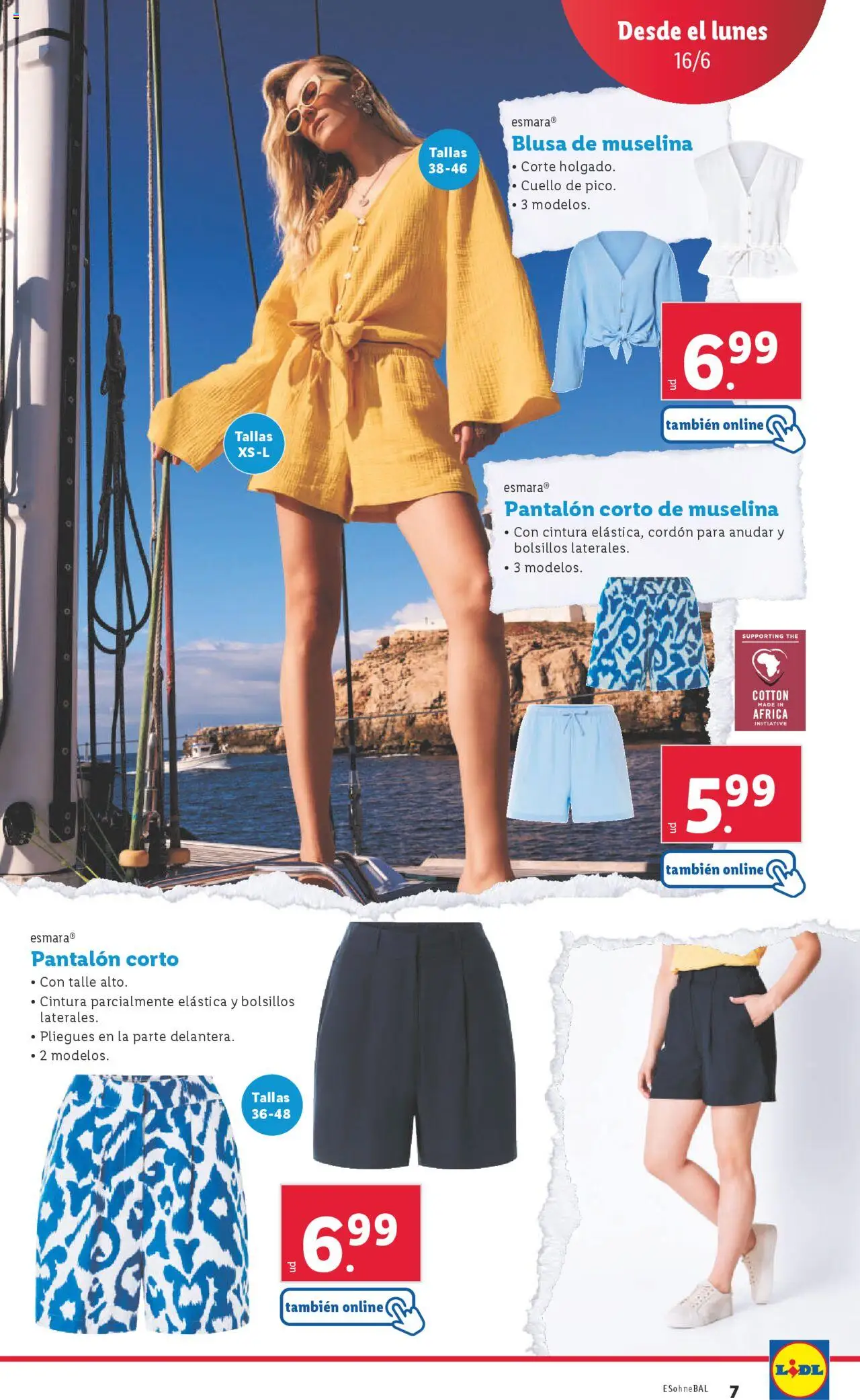 Lidl catálogo de bazar MAD │ válido desde el 16.06.2025 | Página: 11 | Productos: Blusa, Pantalón corto