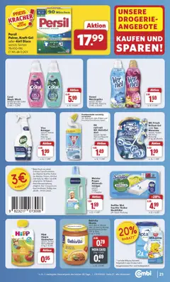 Combi Prospekt 	 – gültig ab 29.09.2025 | Seite: 28 | Produkte: Dusche, Birne, Swiffer, Persil
