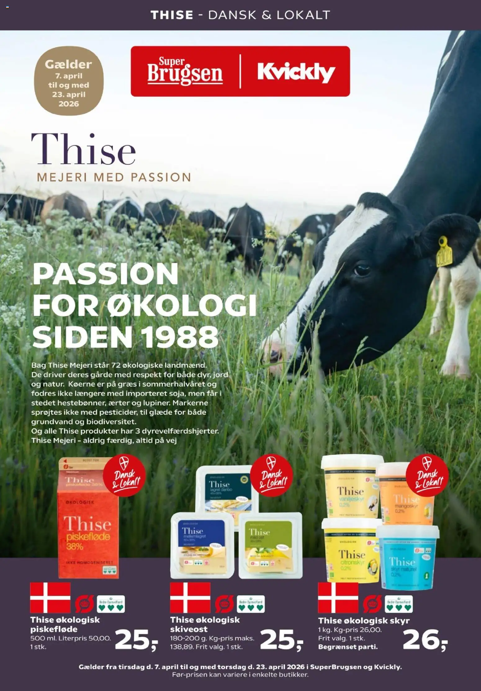 Super Brugsen tilbudsavis – gyldig fra 07.04.2026 | Side: 35 | Produkter: Skyr, Skiveost, Ærter