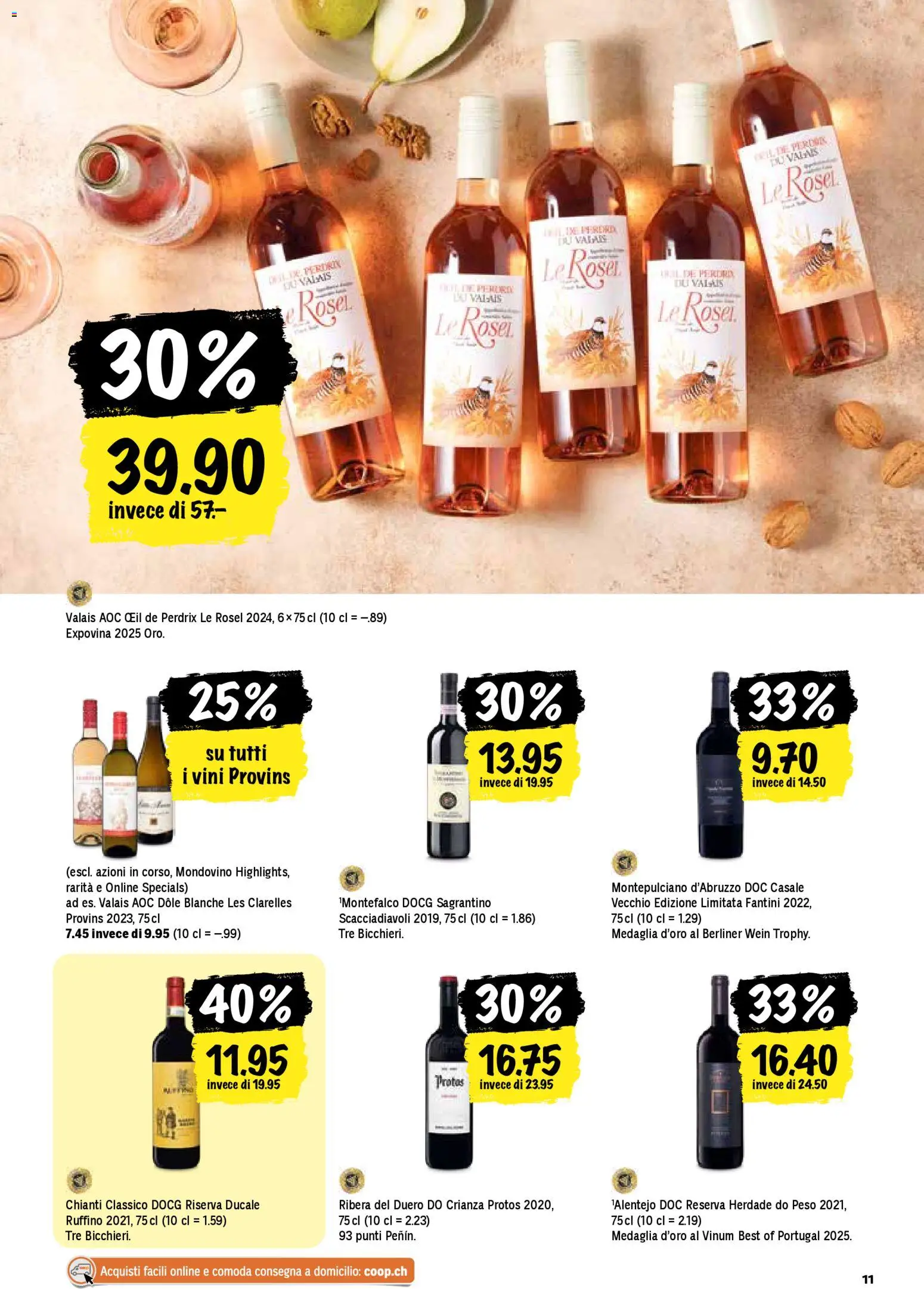 Coop - Una settimana di azioni – gültig ab 30.10.2025 | Seite: 11 | Produkte: Wein