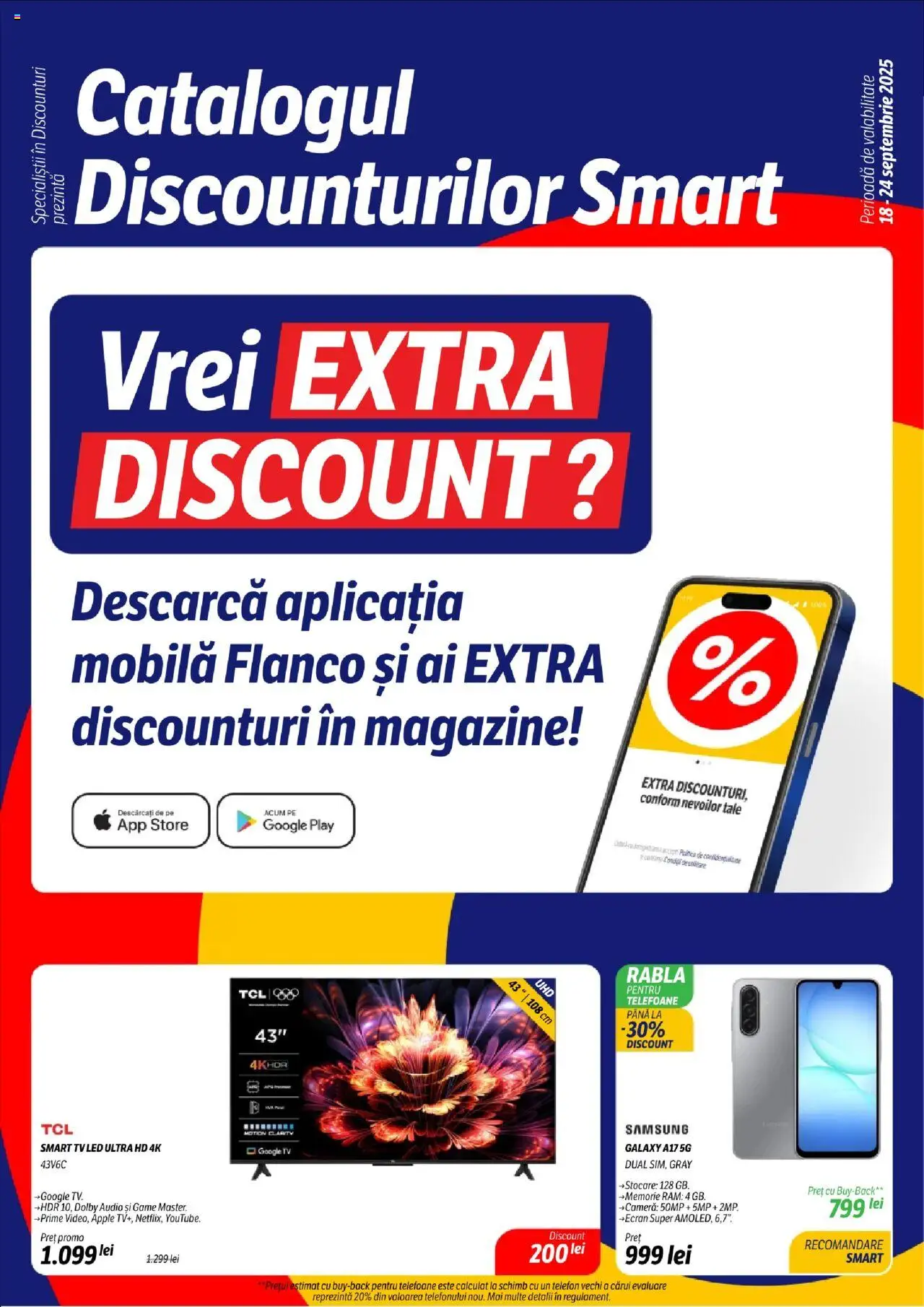 Noul catalog Flanco – valabil de la 18.09.2025 | Pagină: 1 | Produse: Telefon, Memorie, Babak, Apple