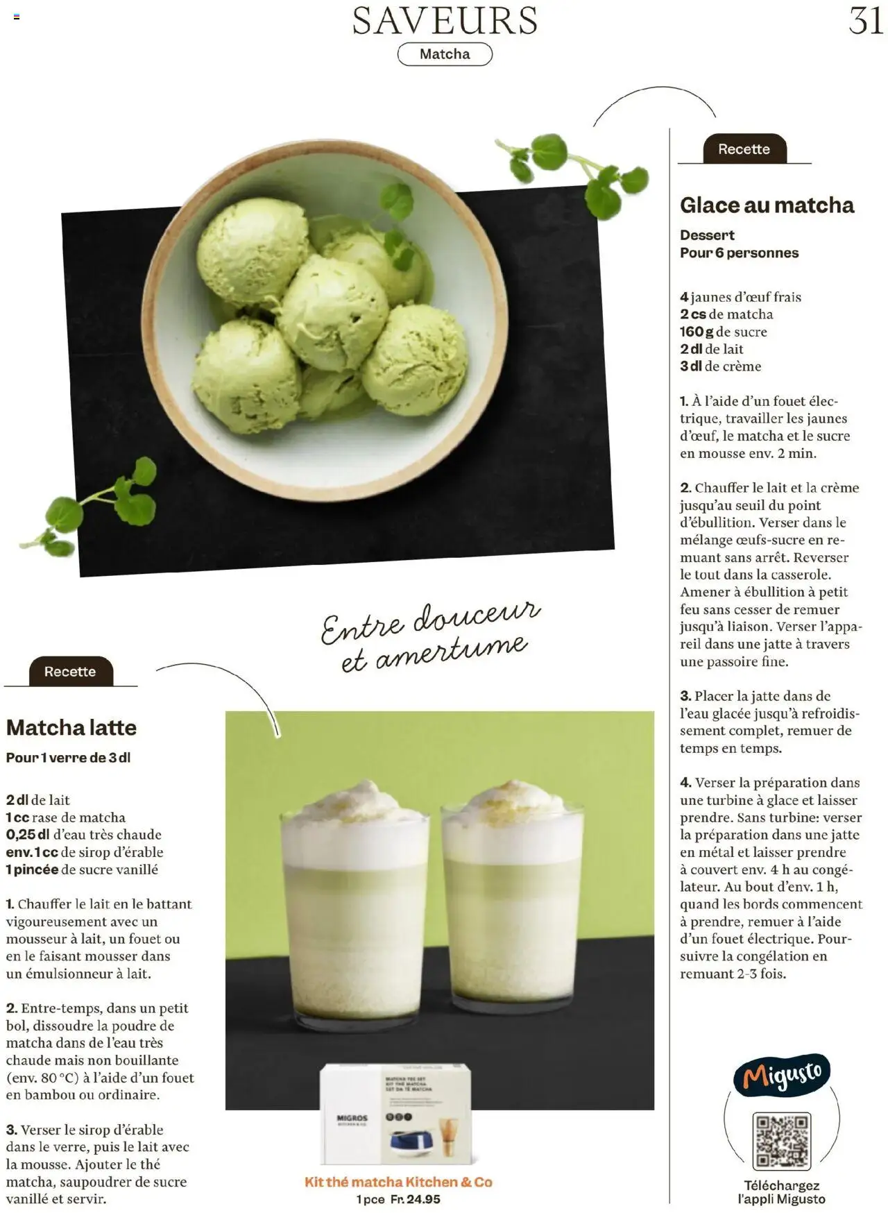 Migros Magazin FR – gültig ab 06.10.2025 | Seite: 31 | Produkte: Glace, Creme