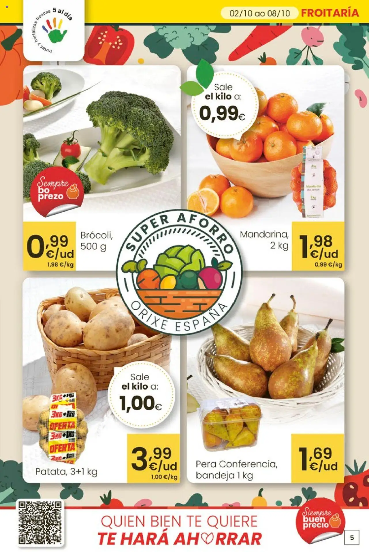 Eroski - Ofertón  │ válido desde el 02.10.2025 | Página: 5 | Productos: Té, Bandeja
