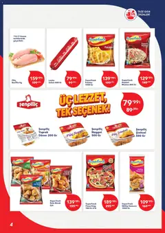 13.11.2025 tarihinden itibaren geçerli olan Kim Market kataloğu önizlemesi | Sayfa: 4 | Ürünler: Patates, Piliç, Piliç bonfile, Piliç nugget