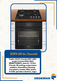 Ofertele Dedeman valabile de la 01.10.2025 | Pagină: 6 | Produse: Cuptor, Plită