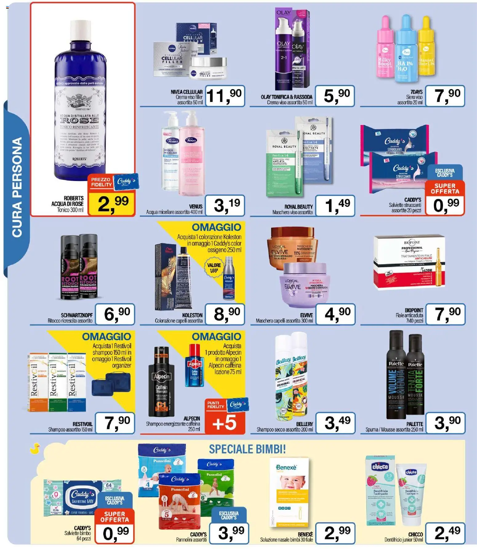 Volantino Caddy's del 23.10.2025 | Pagina: 6 | Prodotti: Acqua micellare, Colorazione capelli, Maschera viso, Toner