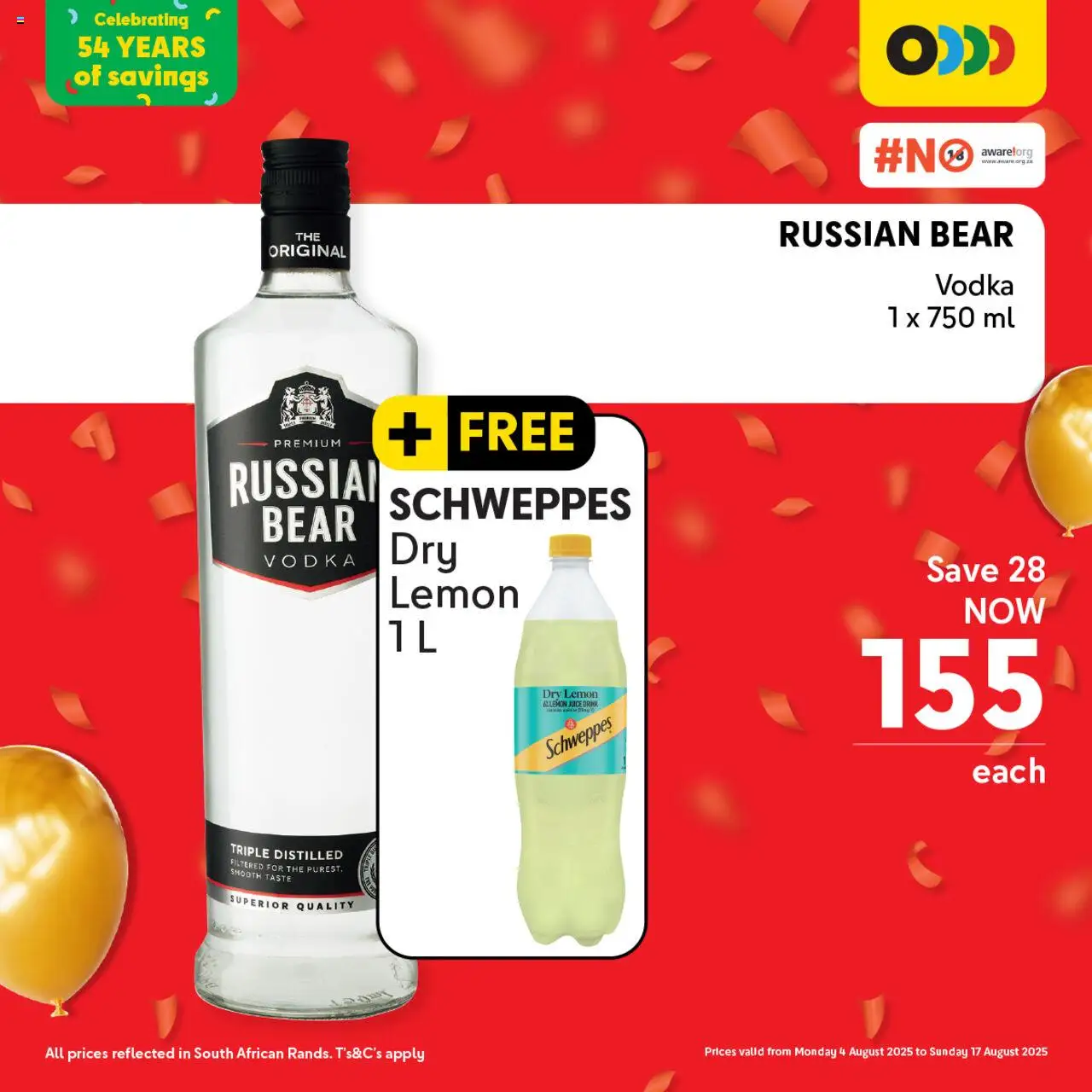 Makro Birthday Deals Liquor │ valid from 04.08.2025 | Page: 5 | Products: Juice, Vodka, Lemon